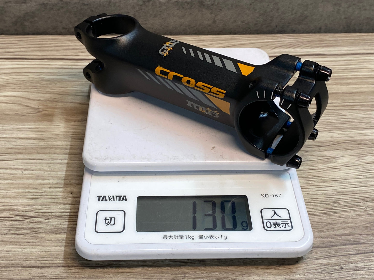 IW812 デダ DEDA MUD CROSS STEM アルミ ステム 黒 オレンジ 110mm Φ31.7 OS 84°