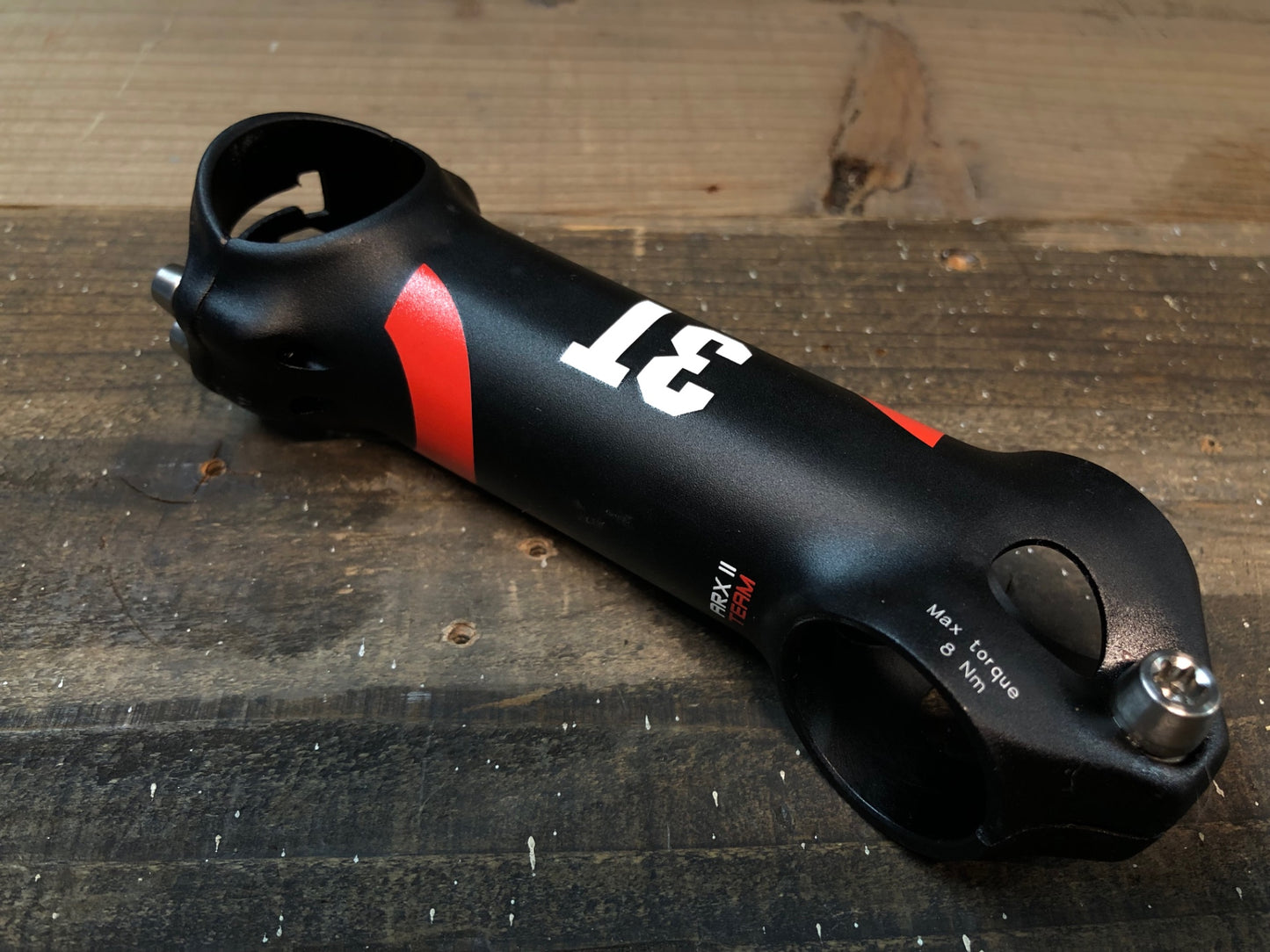 IP582 3T ARX ⅡTEAM アルミ ステム 黒 赤 110mm Φ31.8 OS 17°