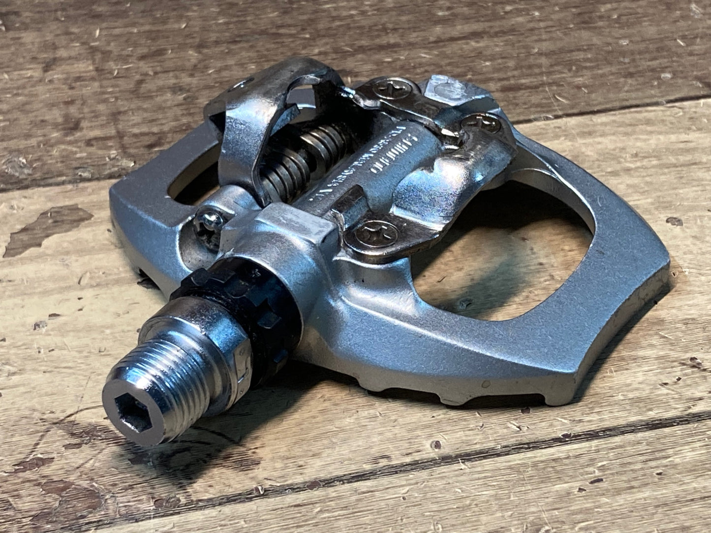 IK983 シマノ SHIMANO PD-A530 ビンディングペダル SPD 片面フラット シルバー