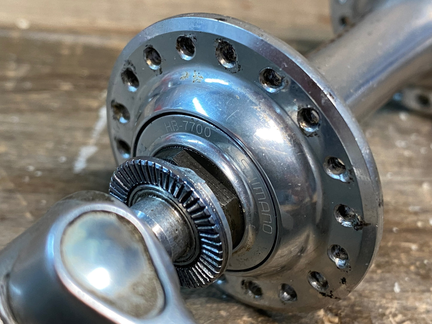 IN592 シマノ Shimano デュラエース DURA-ACE HB/FB-7700 前後ハブセット 8/9s 36H