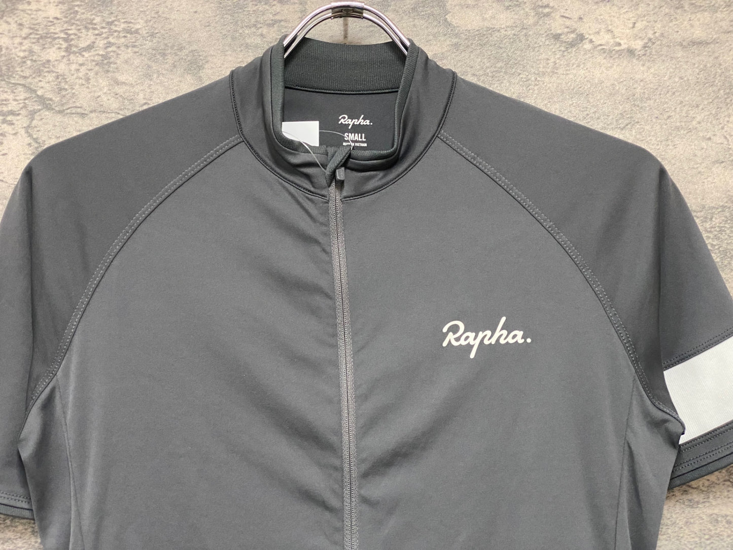 IY457 ラファ Rapha CORE JERSEY 半袖 サイクルジャージ グレー S