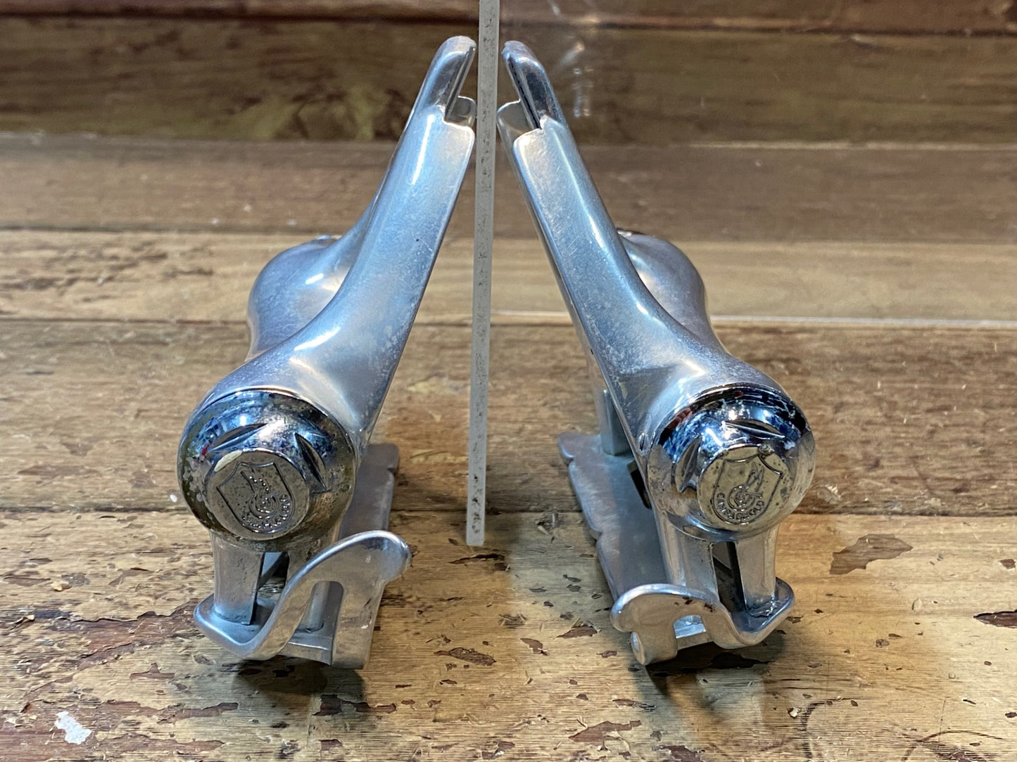 IN078 カンパニョーロ Campagnolo Cレコード C RECORD エアロ フラットペダル シルバー