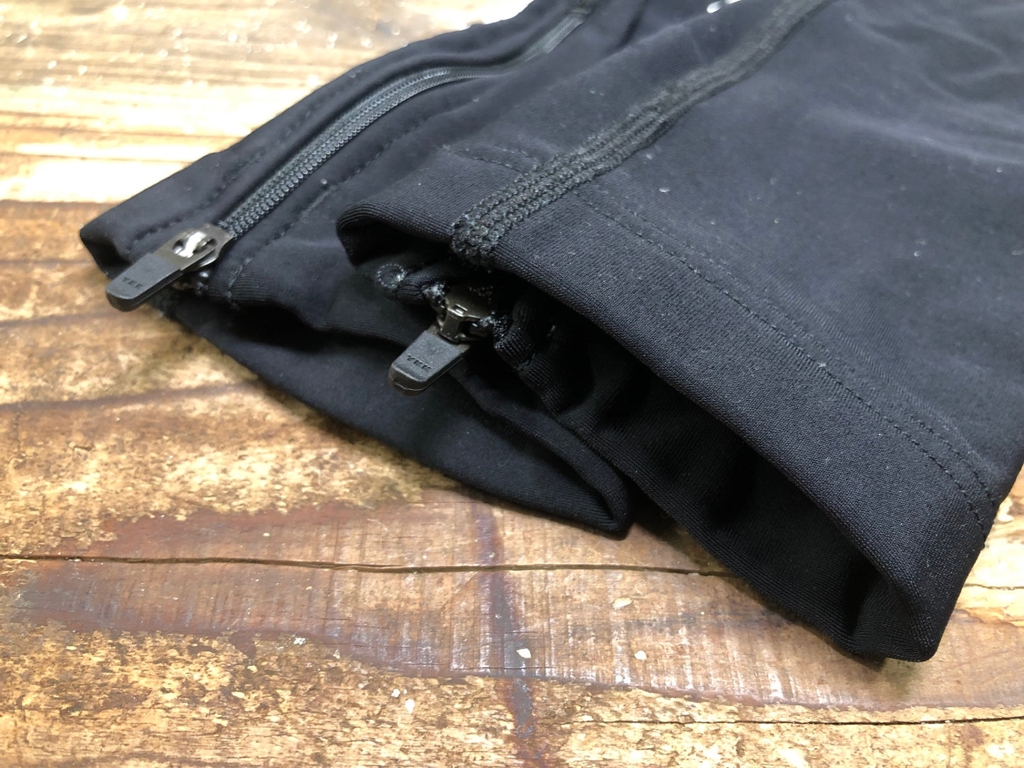 IW442 カステリ CASTELLI レッグウォーマー 黒 S NANO FLEX ※擦れ大