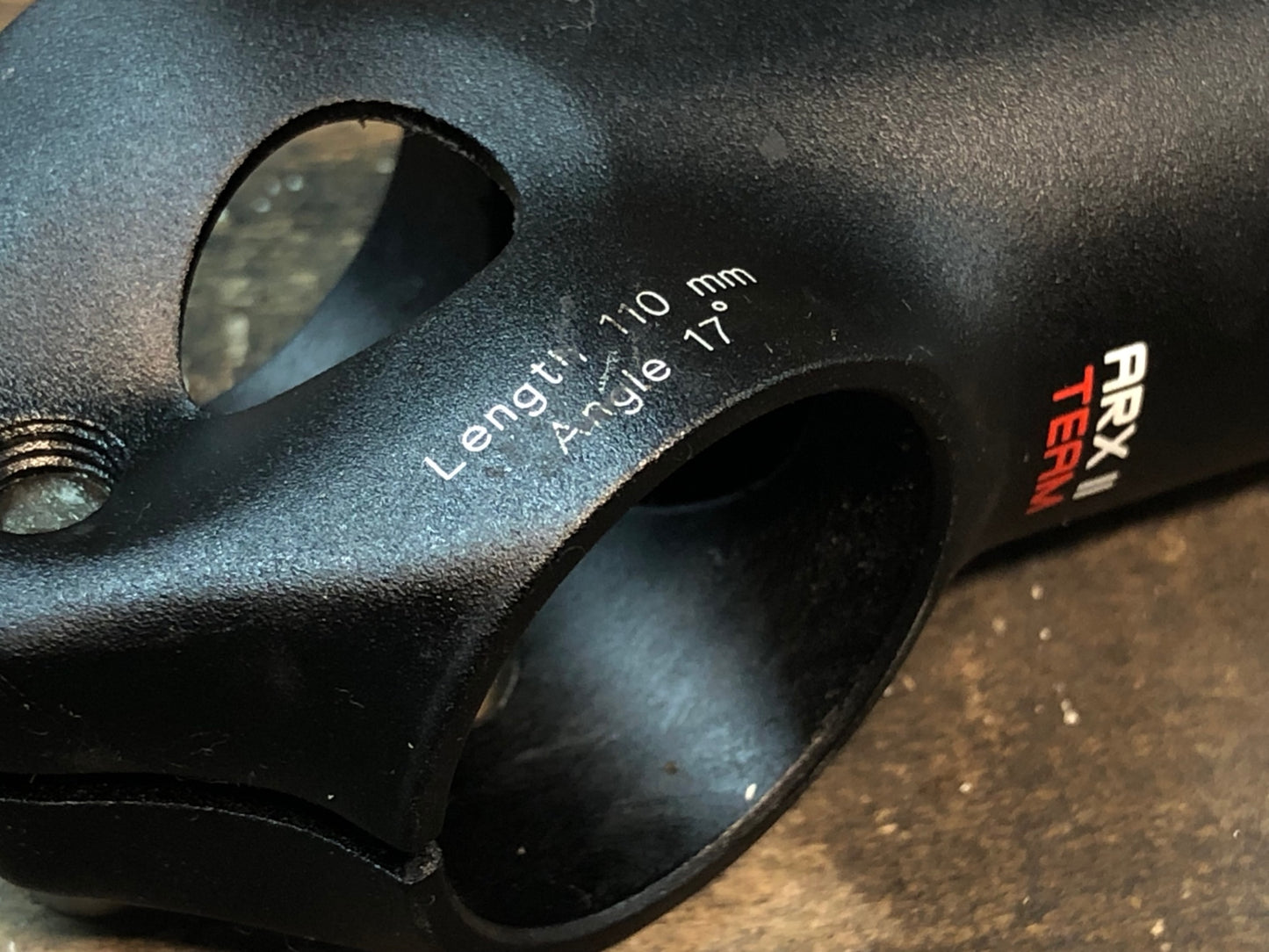 IP582 3T ARX ⅡTEAM アルミ ステム 黒 赤 110mm Φ31.8 OS 17°