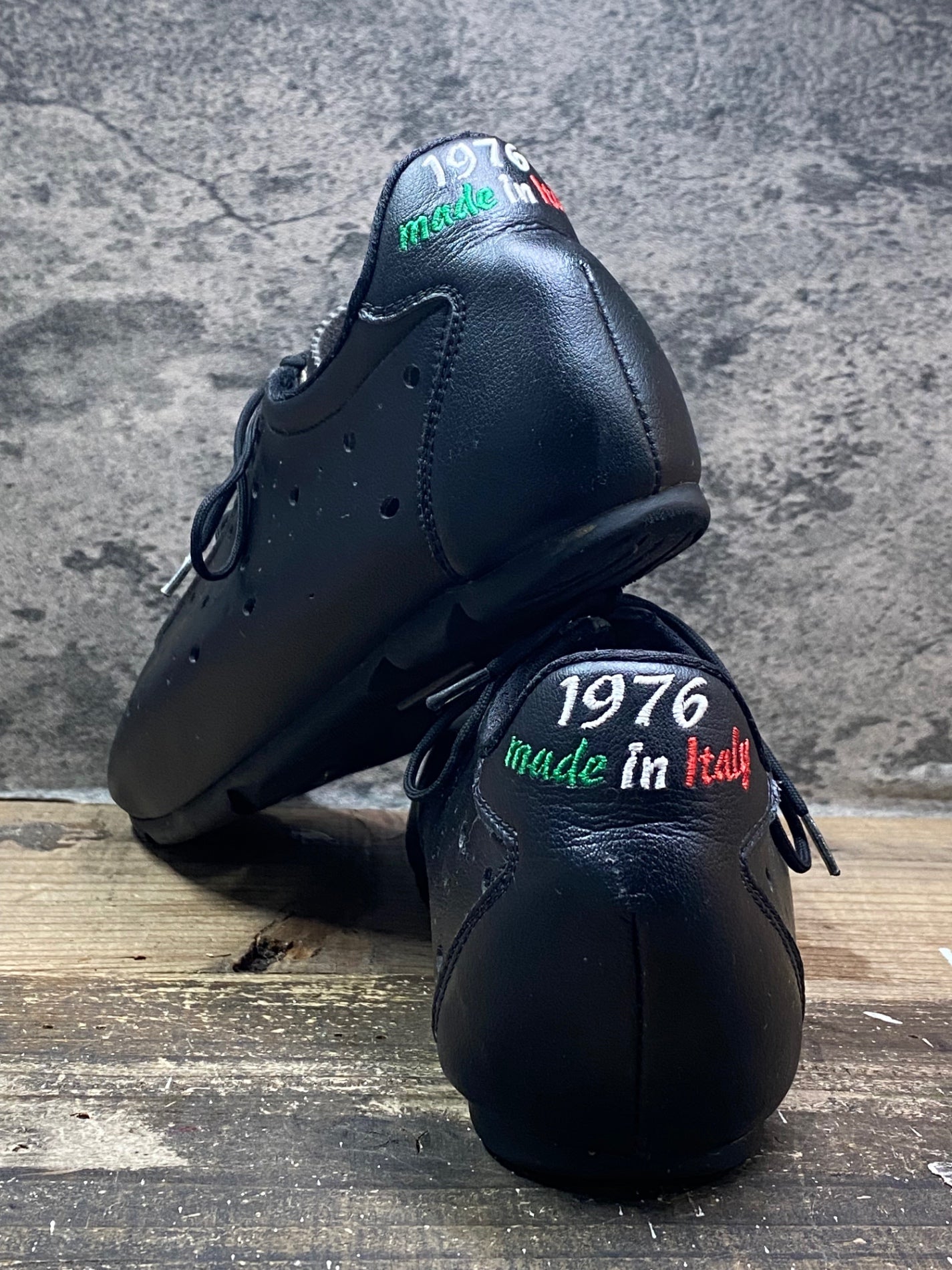 IR952 ヴィットリア vittoria 1976 classic shoes ビンディングシューズ 黒 EU43 SPD