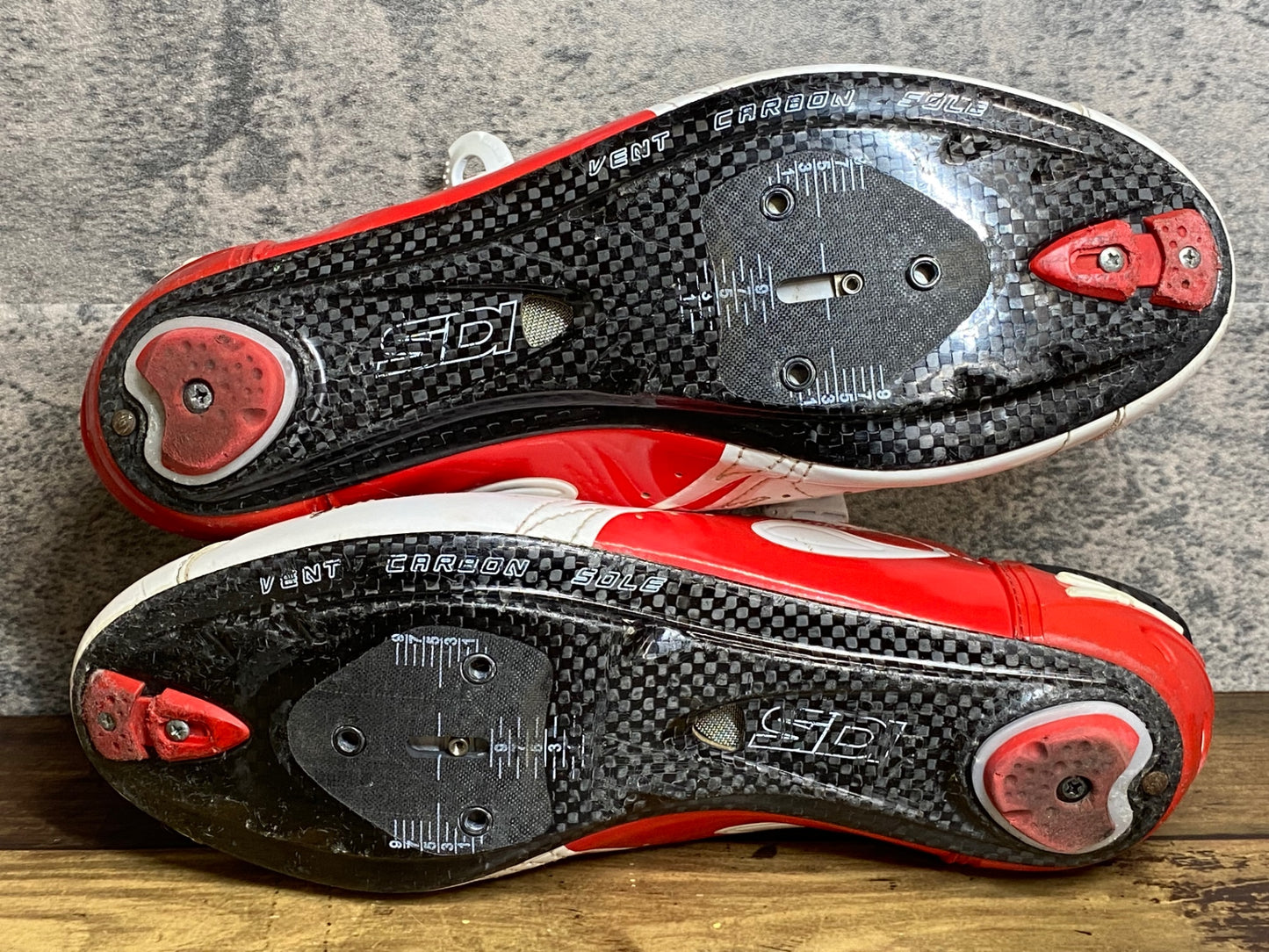 JD204 シディ SIDI ワイヤー WIRE CARBON ビンディングシューズ 3穴 白 赤 EU43