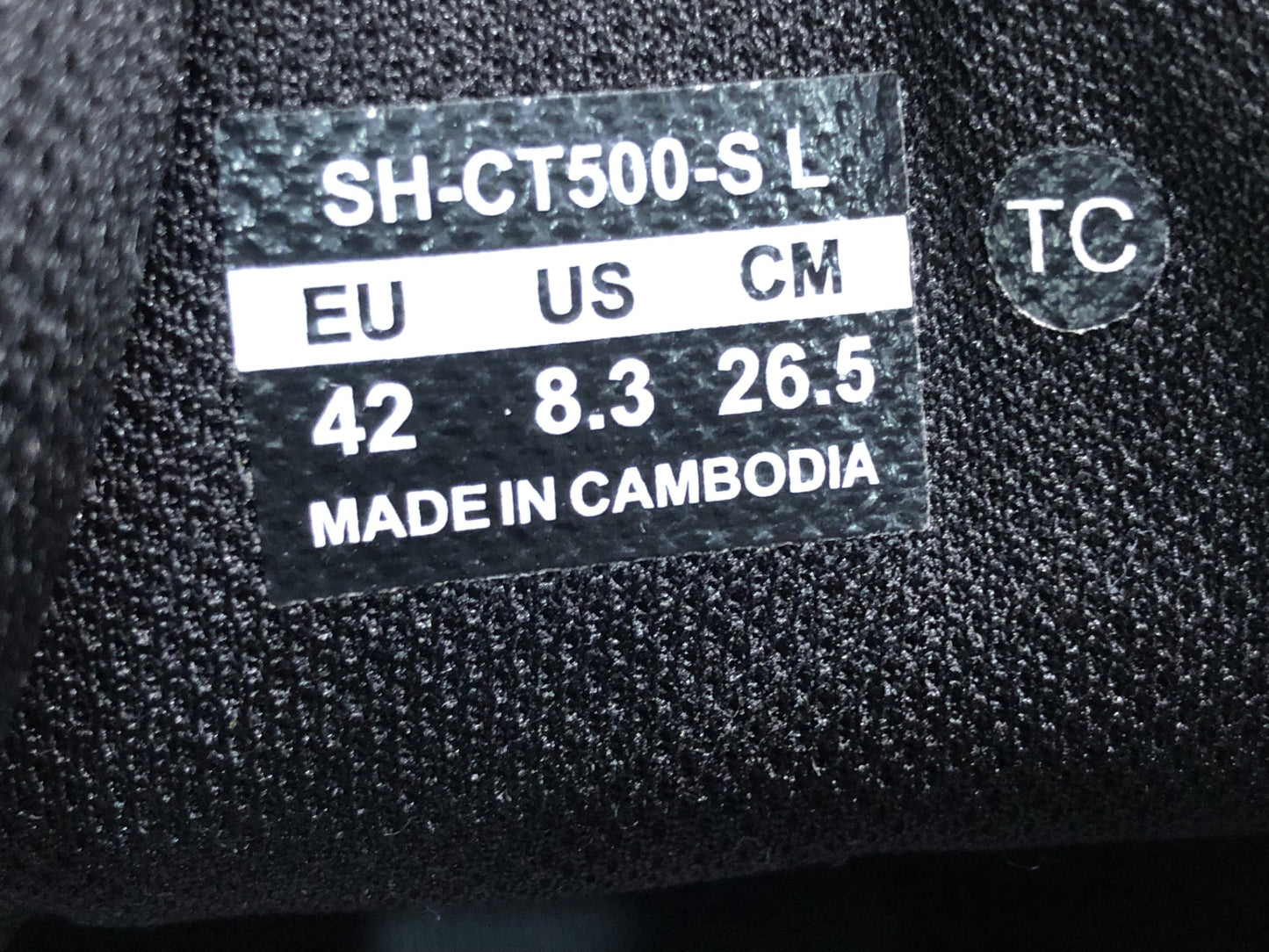JB518 シマノ SHIMANO CT5 SH-CT500-S ビンディングシューズ 黒 EU42 2穴