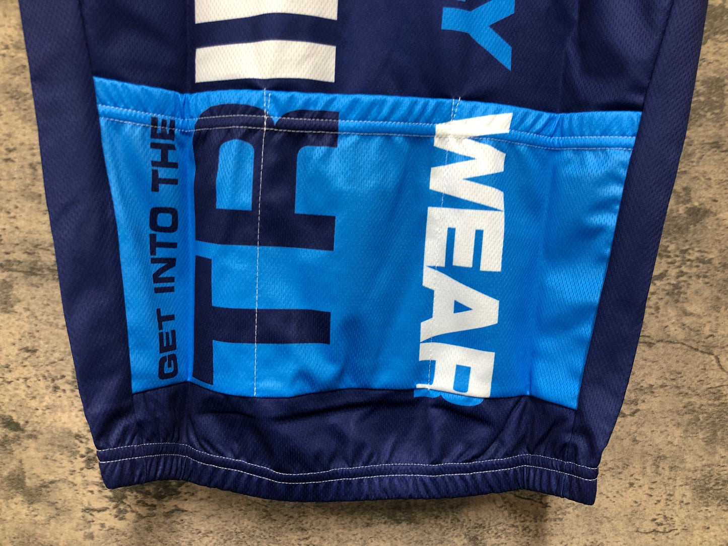 IX668 ジョリーウェア JOLLYWEAR 半袖サイクルジャージ 青 S