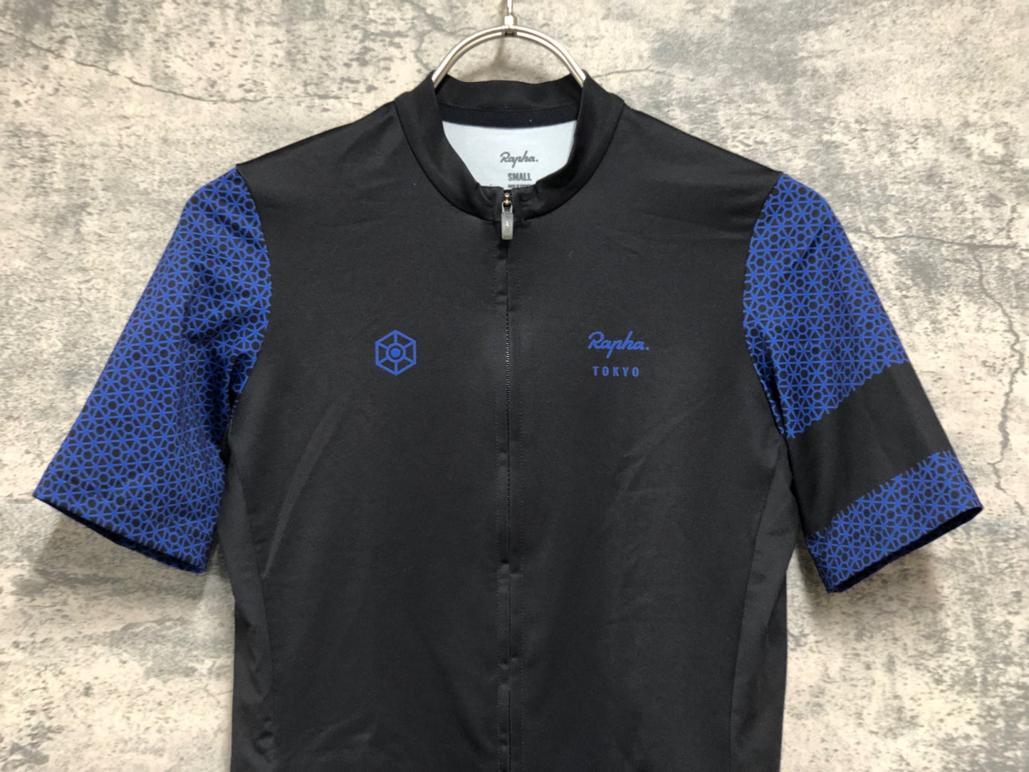 IY256 ラファ Rapha WOMEN'S CLUBHOUSE MERCH MIDWEIGHT JERSEY 半袖 サイクルジャージ 黒 紺 S レディース