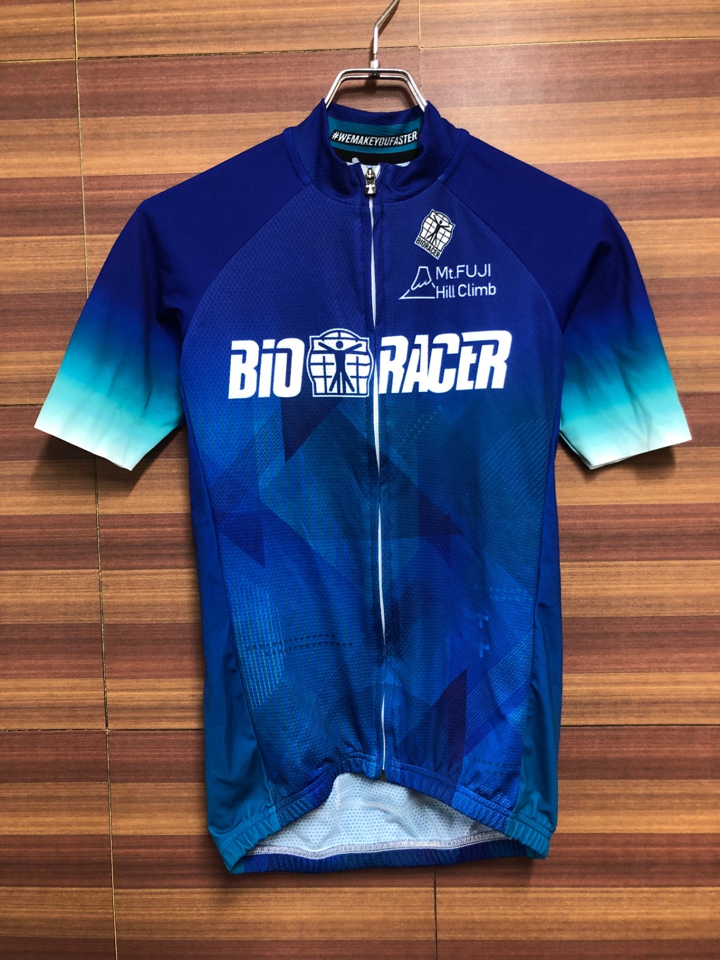 HR822 ビオレーサー BiORACER 半袖 サイクルジャージ 青 2/S – BICI 