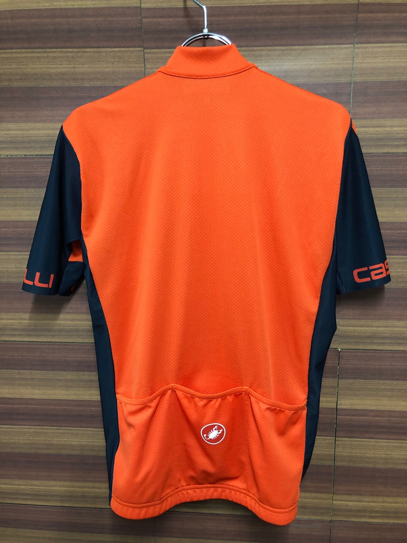 IP349 カステリ CASTELLI 半袖 サイクルジャージ オレンジ M