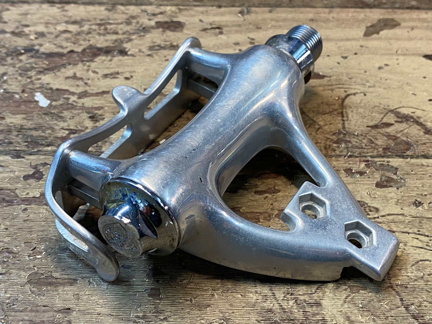 IN078 カンパニョーロ Campagnolo Cレコード C RECORD エアロ フラットペダル シルバー
