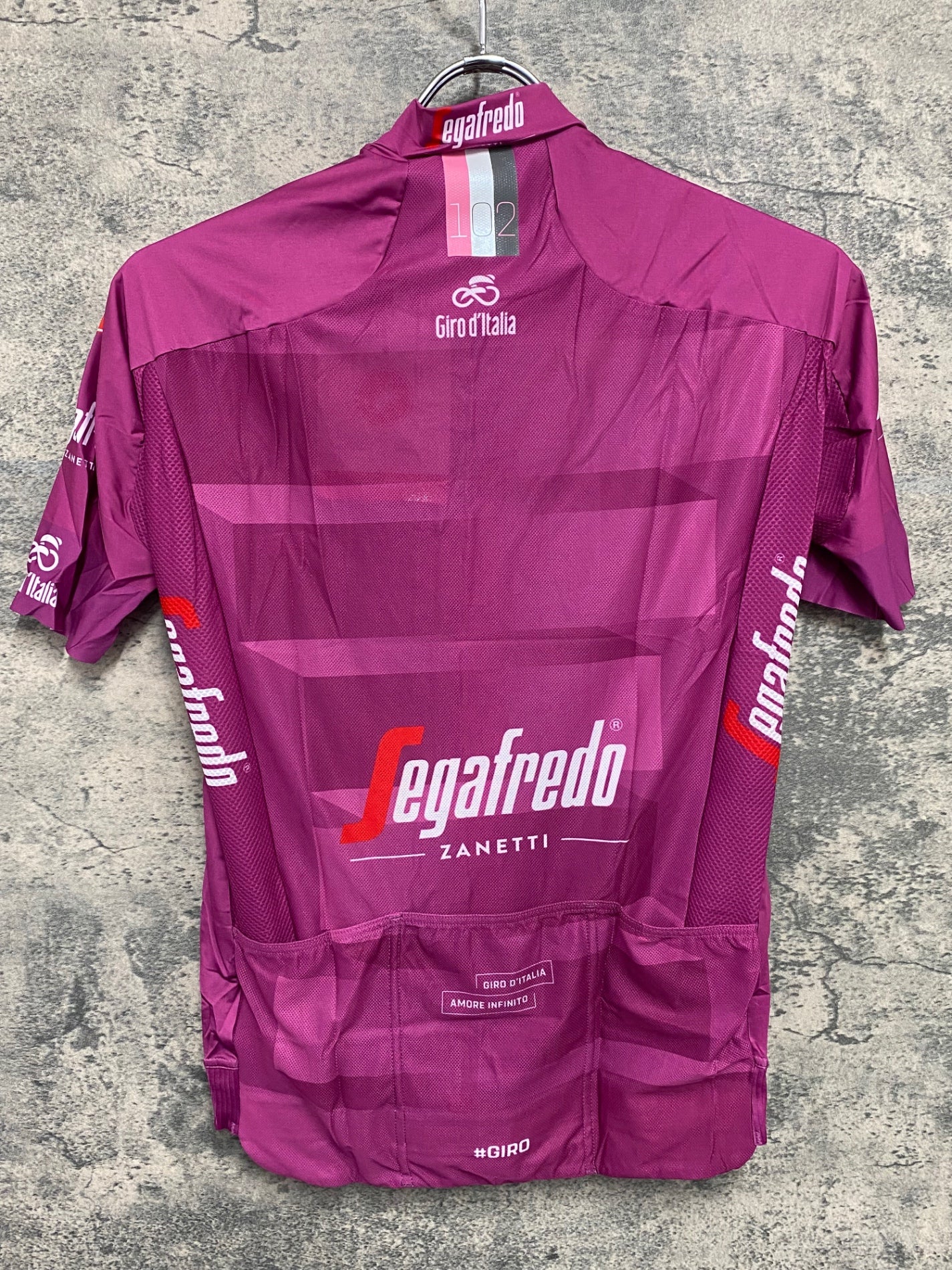 IY886 カステリ CASTELLI 半袖 サイクルジャージ 紫 M Giro d'Italia