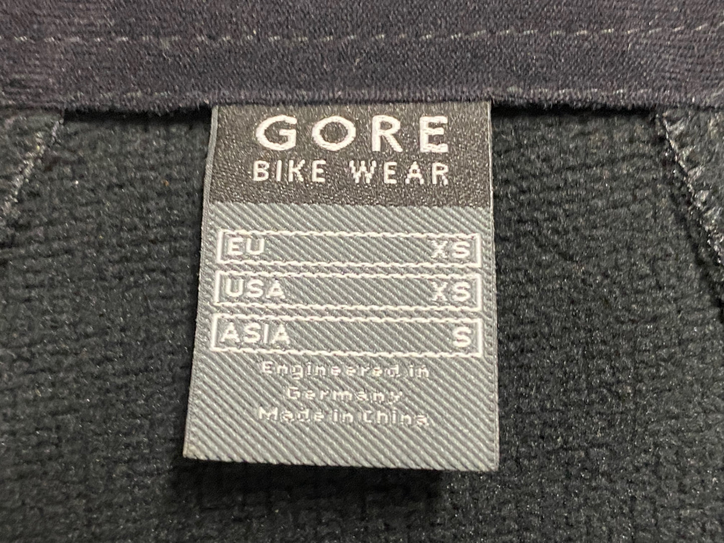 HS110 ゴア GORE POWER 2.0 WINDSTOPPER SOFT SHELL JACKET 長袖 サイクルジャージ 黒 S 裏起毛 未使用品