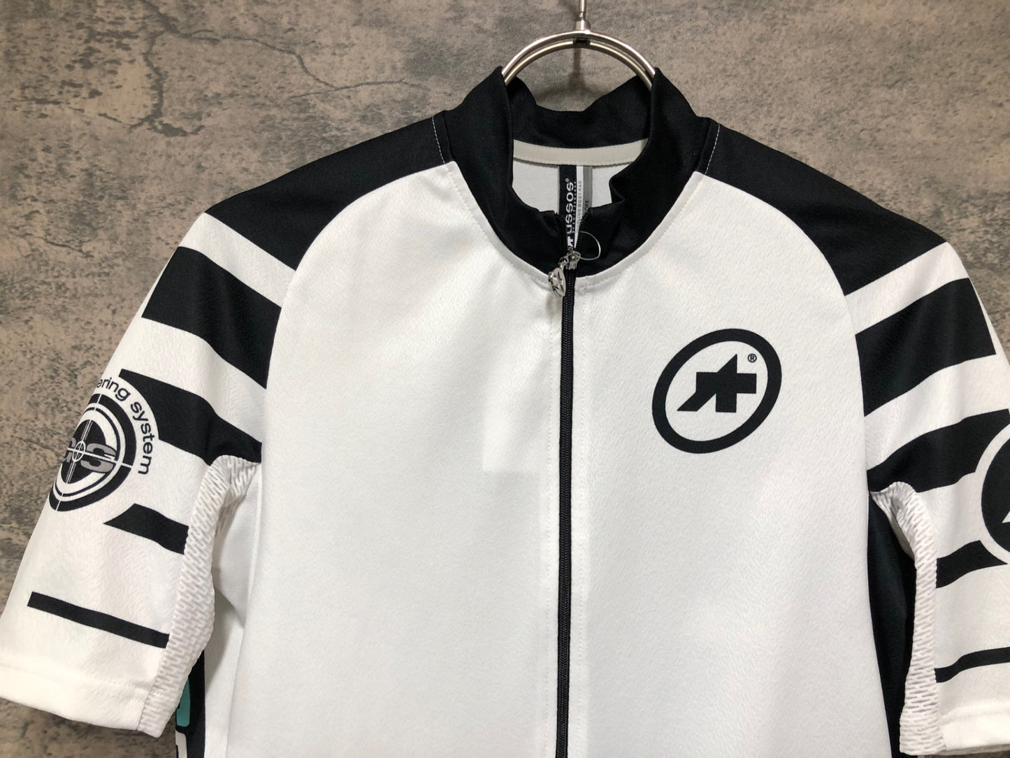 IY233 アソス assos SS mangussta 半袖 サイクルジャージ 白 黒 M