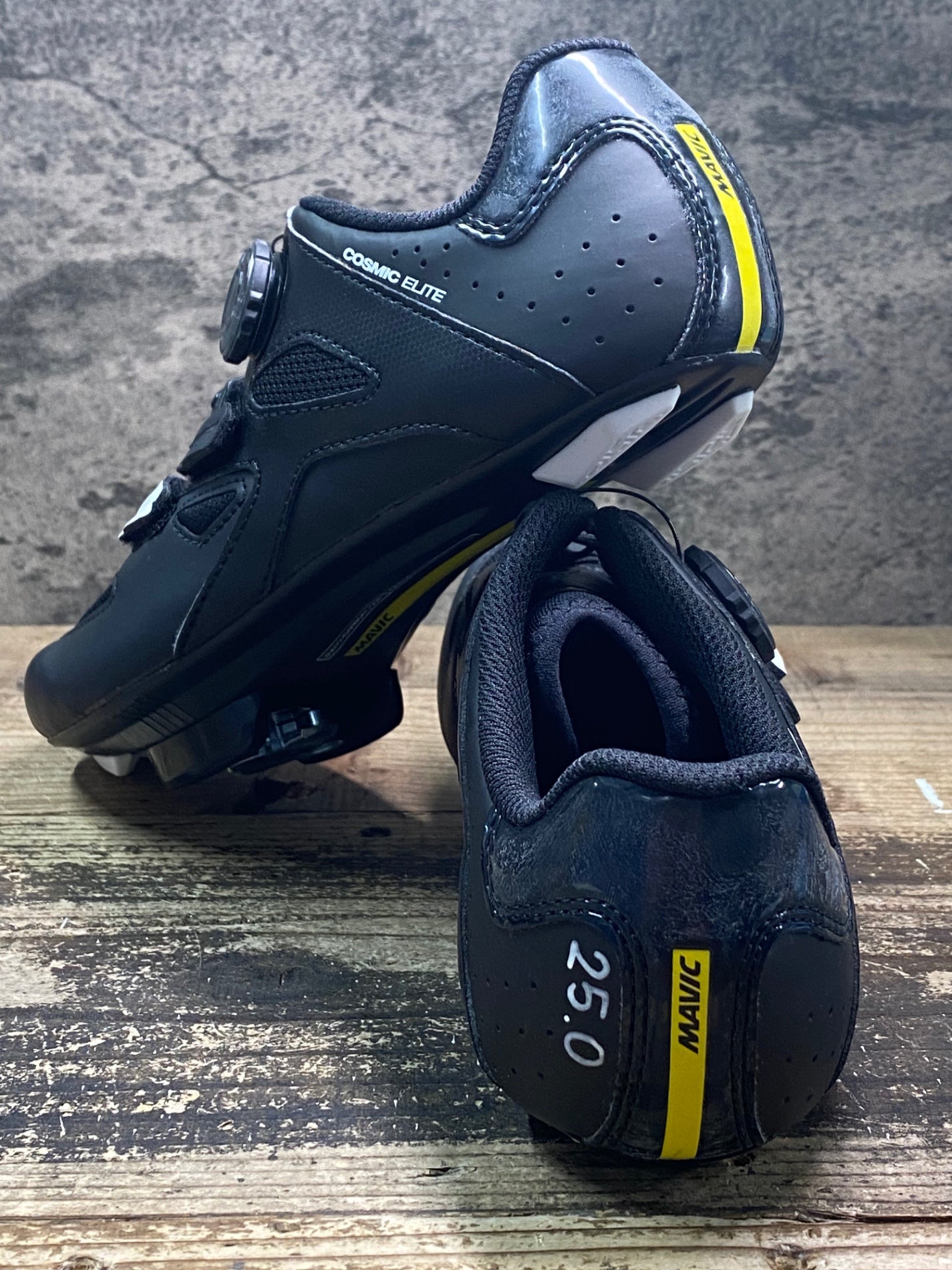 JC695 未使用品 マヴィック MAVIC COSMIC ELITE ビンディングシューズ 黒 EU40 SPDアタッチメント ペン字あり