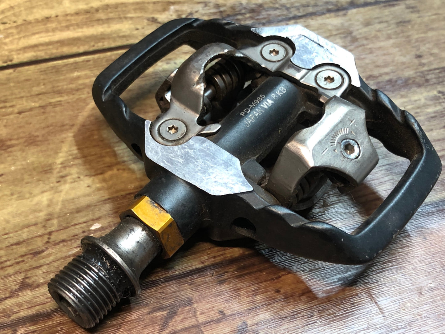 IL473 シマノ SHIMANO XTR PD-M985 ビンディングペダル SPD ※軸回転スムーズ
