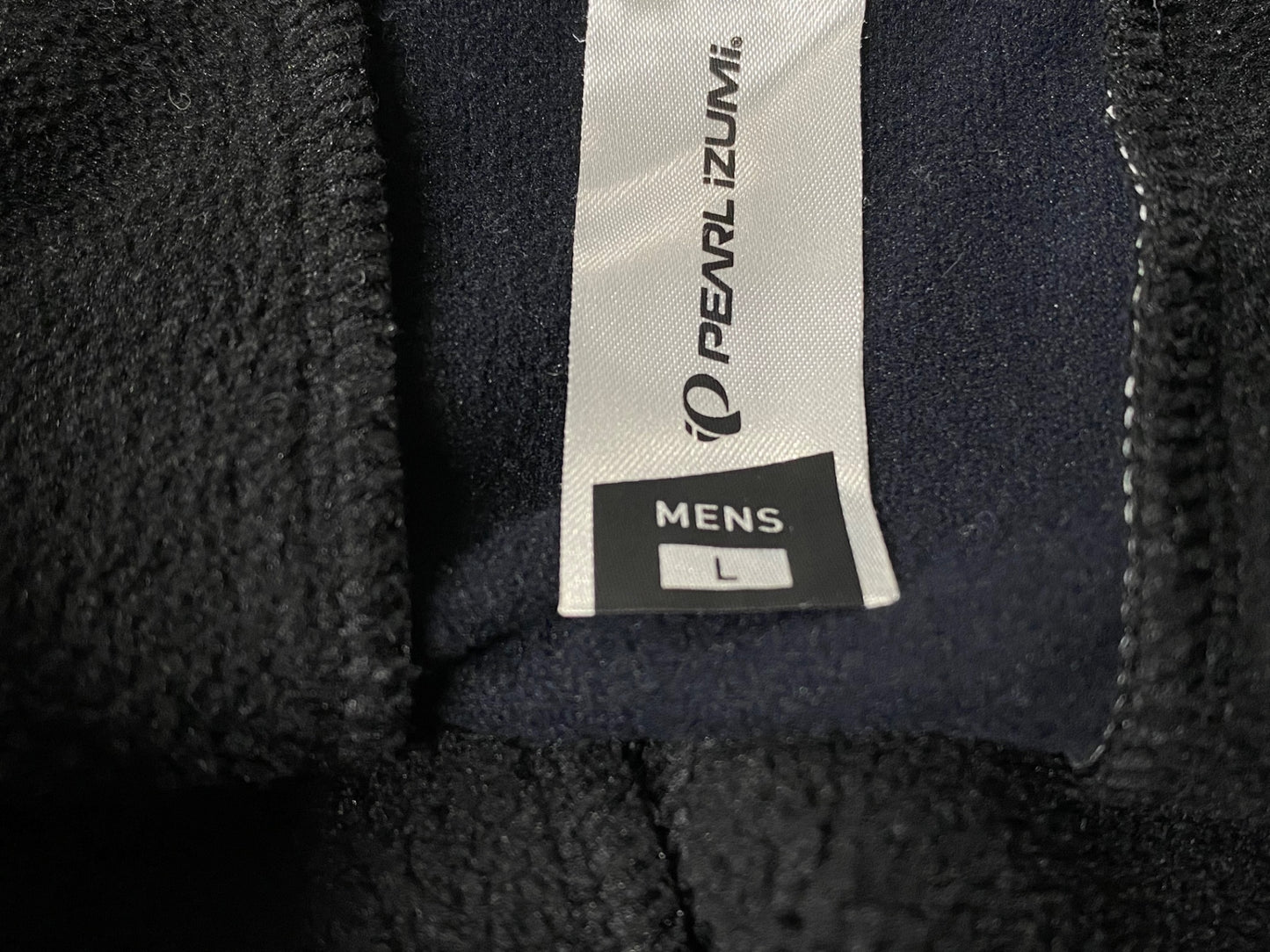 IR638 パールイズミ PEARL iZUMi 長袖サイクルジャケット 黒 MEN'S L 裏起毛 赤タグ