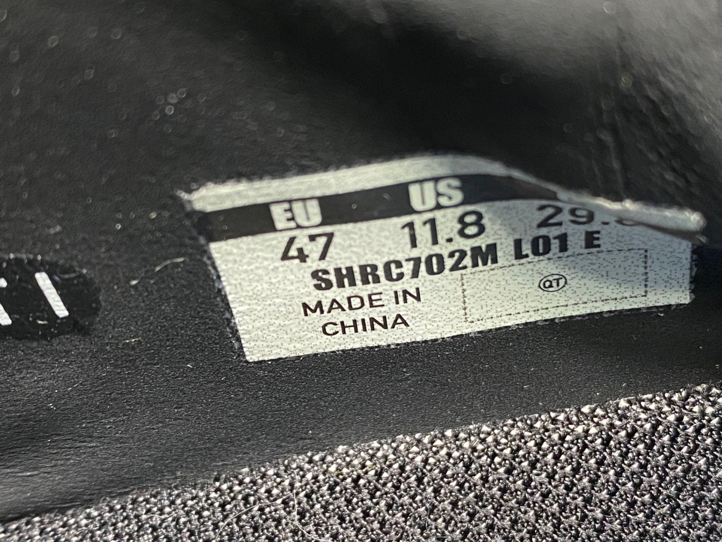 IR884 シマノ SHIMANO RC7 SHRC702M ビンディングシューズ SPD-SL EU47 黒