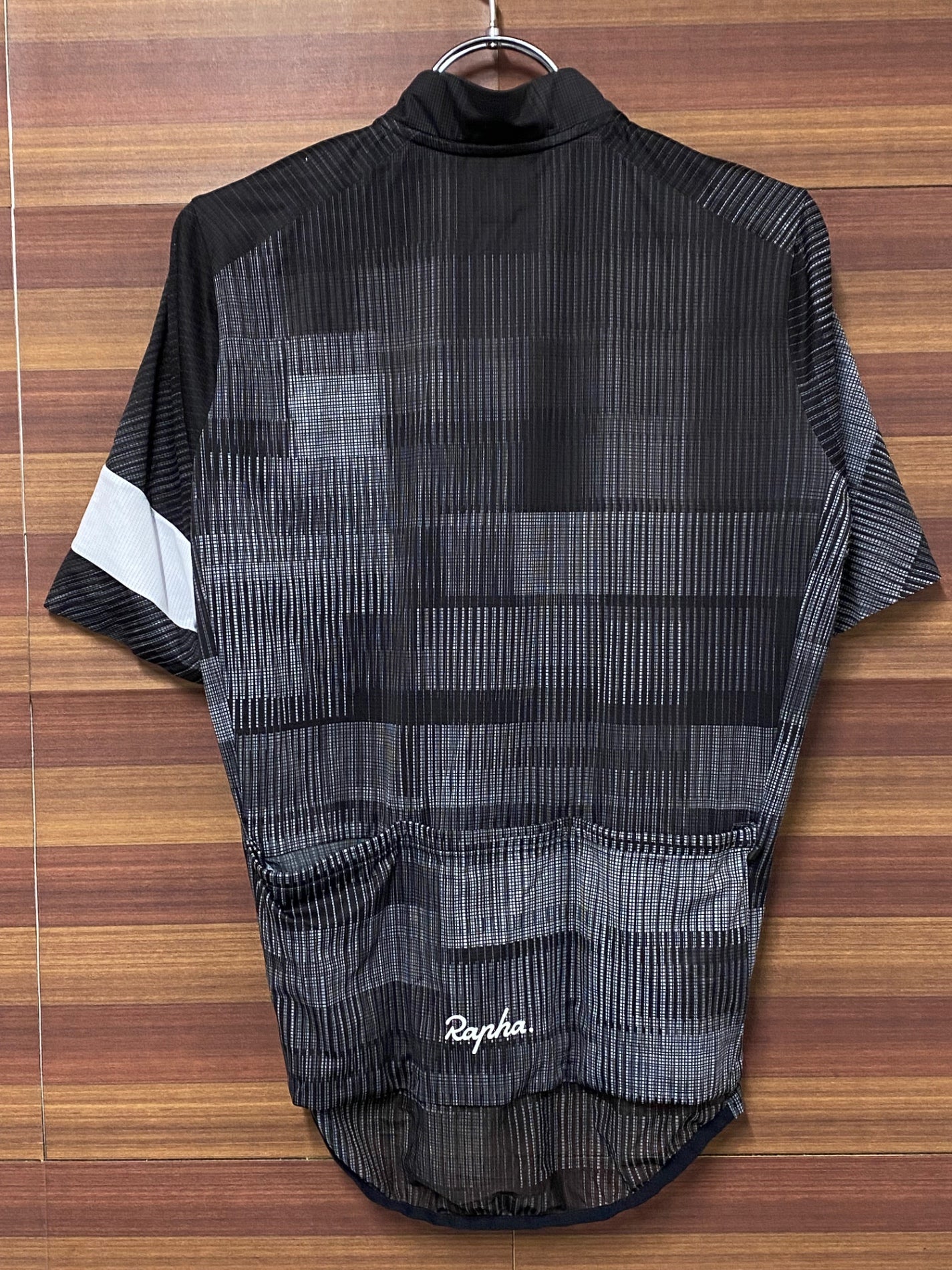 IR606 ラファ Rapha MEN'S FLYWEIGHT JERSEY-PRINTS 半袖 サイクルジャージ 黒 S