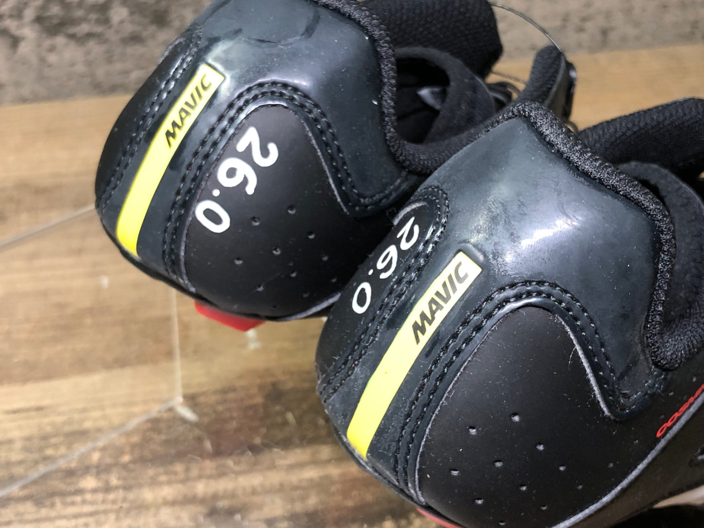 JC704 マヴィック MAVIC COSMIC ELITE ビンディングシューズ 黒白 EU41 1/3 SPDアタッチメント ペン字あり