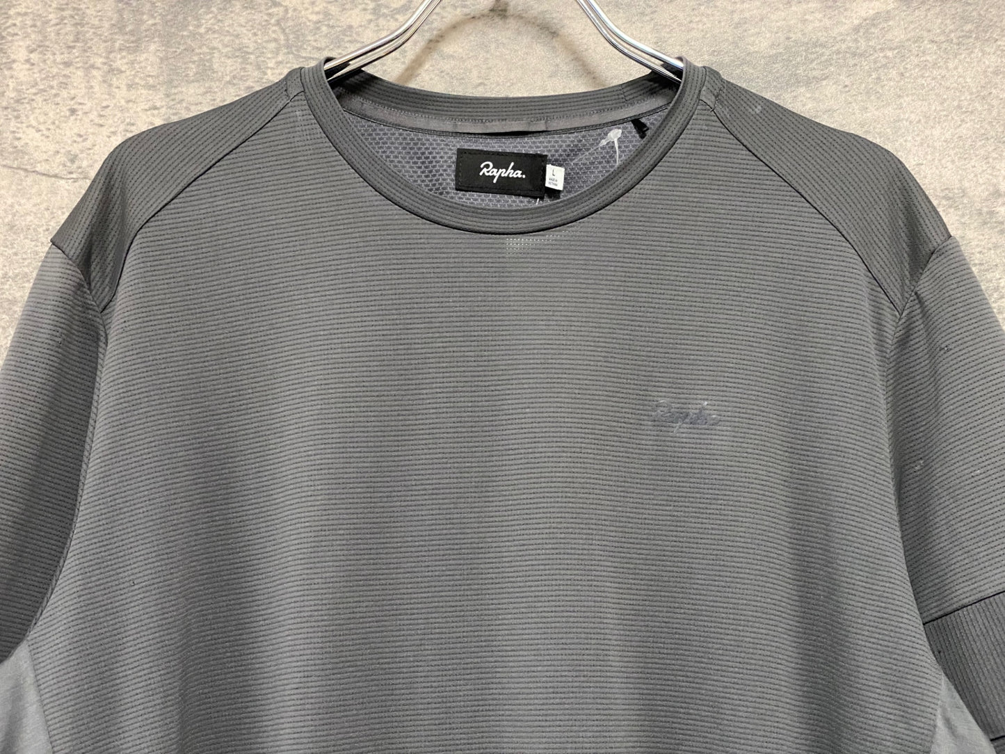 JB824 ラファ Rapha TECHNICAL T-SHIRT 半袖 Tシャツ グレー スレ ほつれ L