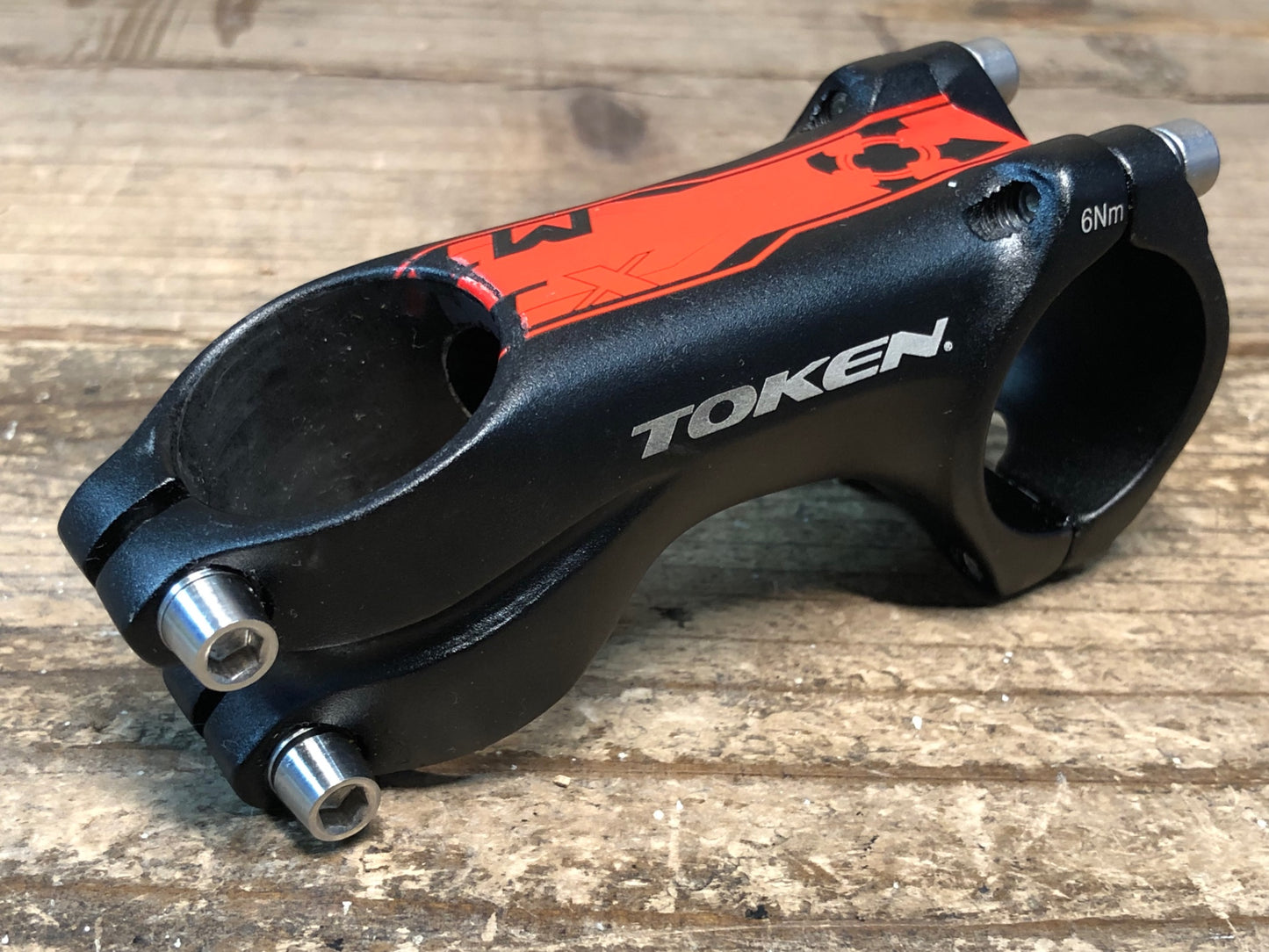IP193 トーケン TOKEN MTX アルミ ステム 黒 赤 60mm Φ31.8 OS