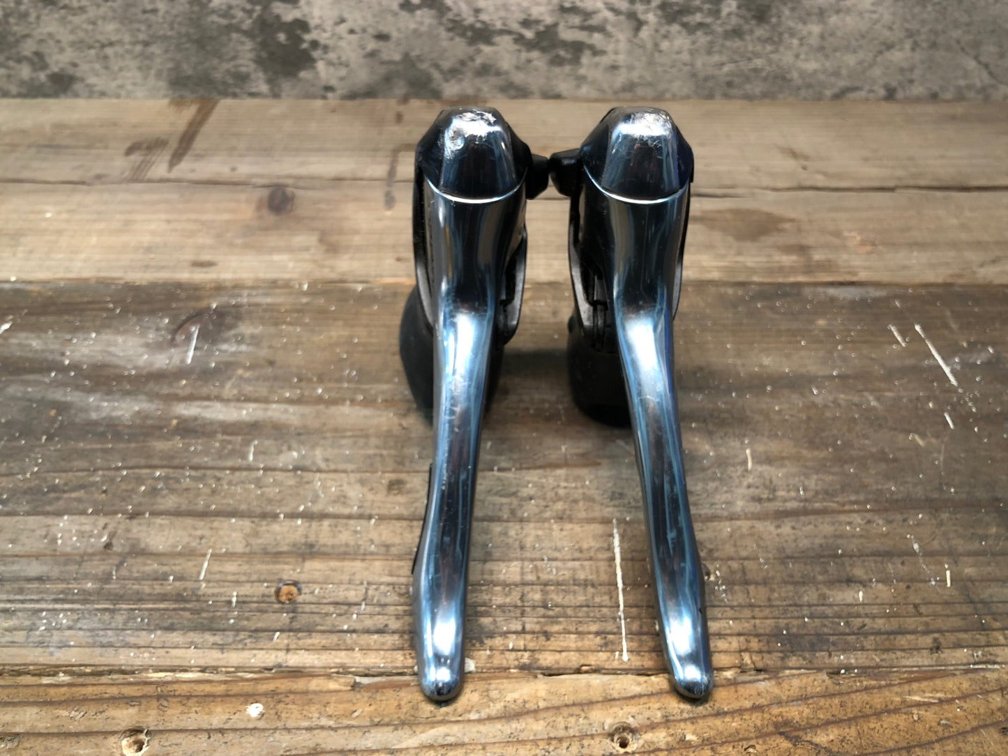 IN716 シマノ SHIMANO デュラエース DURA-ACE ST-7800 STIレバー 2x10S ※変則不良, ヘッドガリ傷