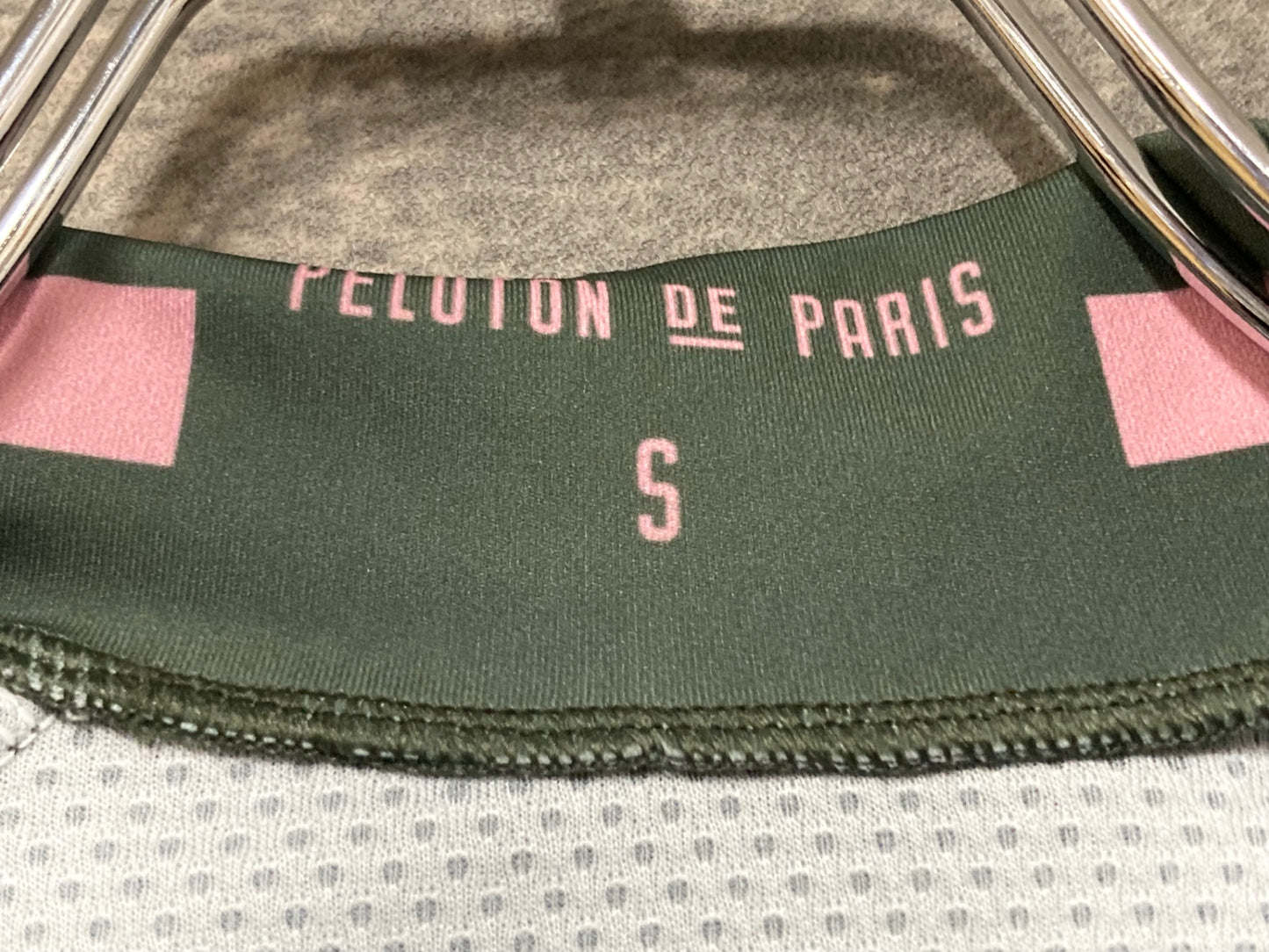 IY195 プロトンドパリ Peloton de Paris 半袖 サイクルジャージ 深緑 S