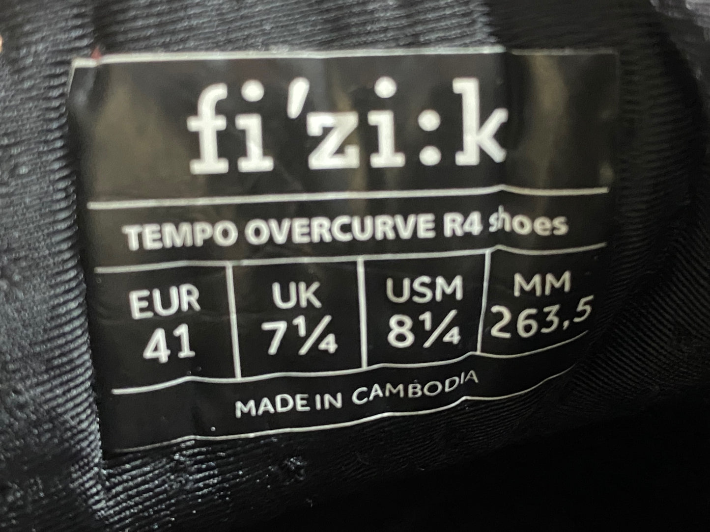 IX026 フィジーク fizik テンポ TEMPO CUVER R4 ビンディングシューズ SPD-SL ブラック EU41