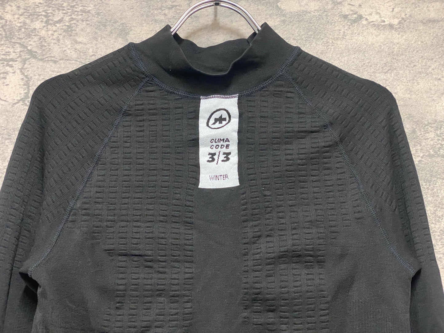 IY239 アソス assos 長袖 ベースレイヤー 黒 SIZE1 CLIMACODE3/3 WINTER