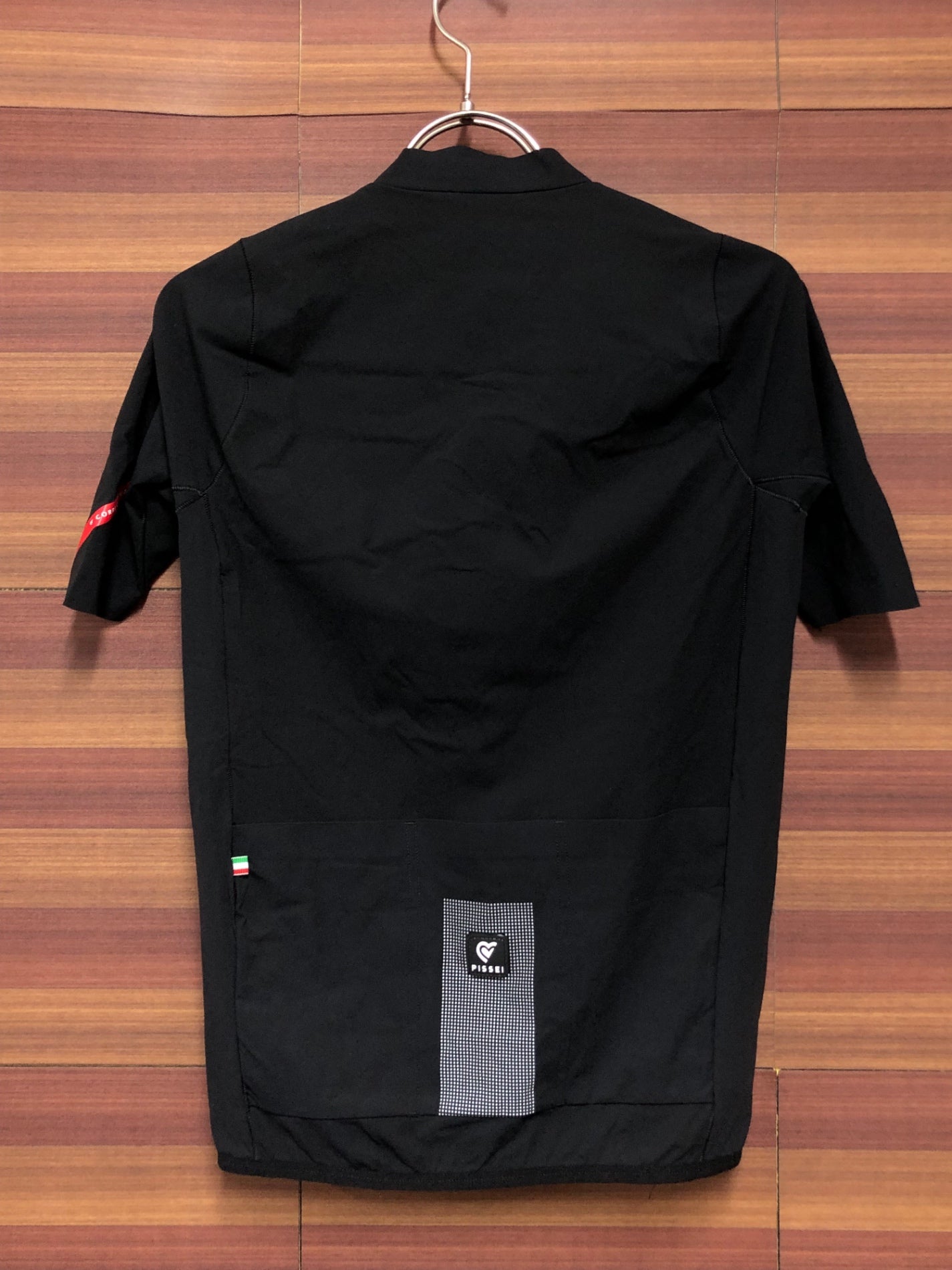 IP943 ピセイ PISSEI 半袖 サイクルジャージ 黒 1/XS CORRI COL CUORE