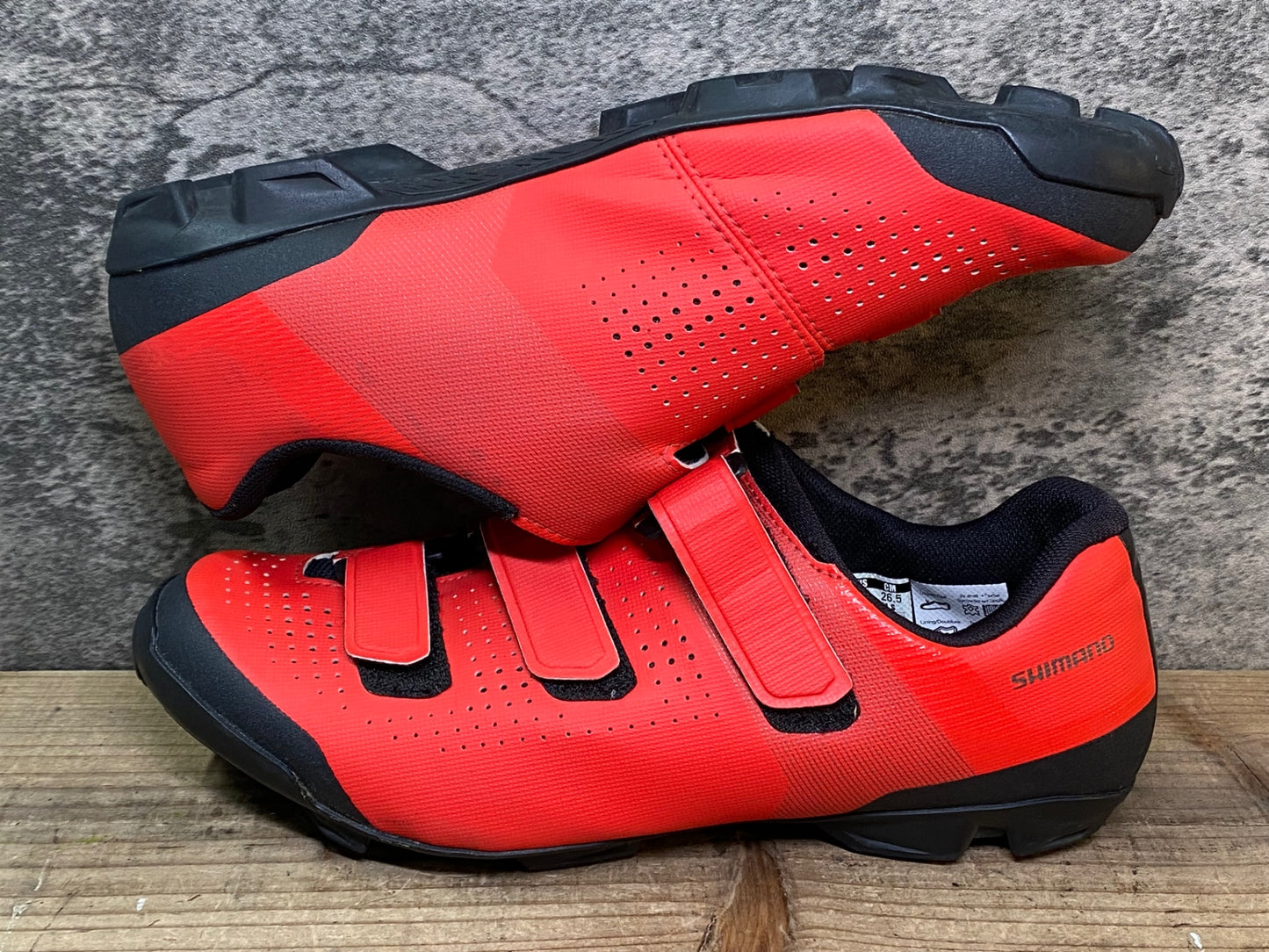JC544 シマノ SHIMANO XC1 SH-XC100 ビンディングシューズ 赤 SPD EU42