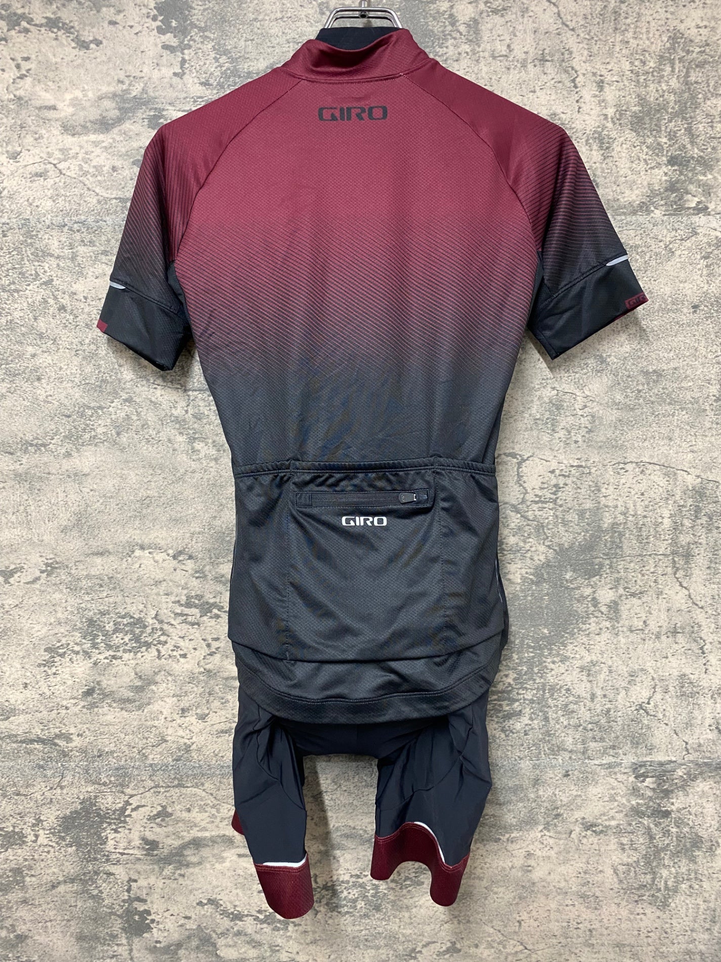 IP467 ジロ GIRO RENEW SERIES 半袖 サイクルジャージ ビブショーツ 上下セット ワインレッド WOMEN’S XS