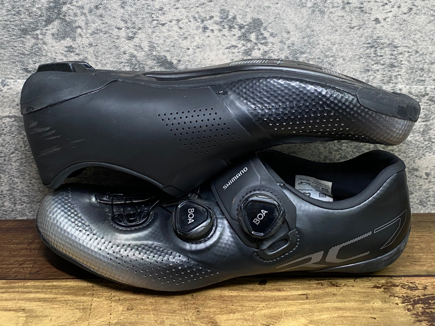 IY919 シマノ SHIMANO RC7 SH-RC702M ビンディングシューズ 黒 シルバー EU41 SPD-SL