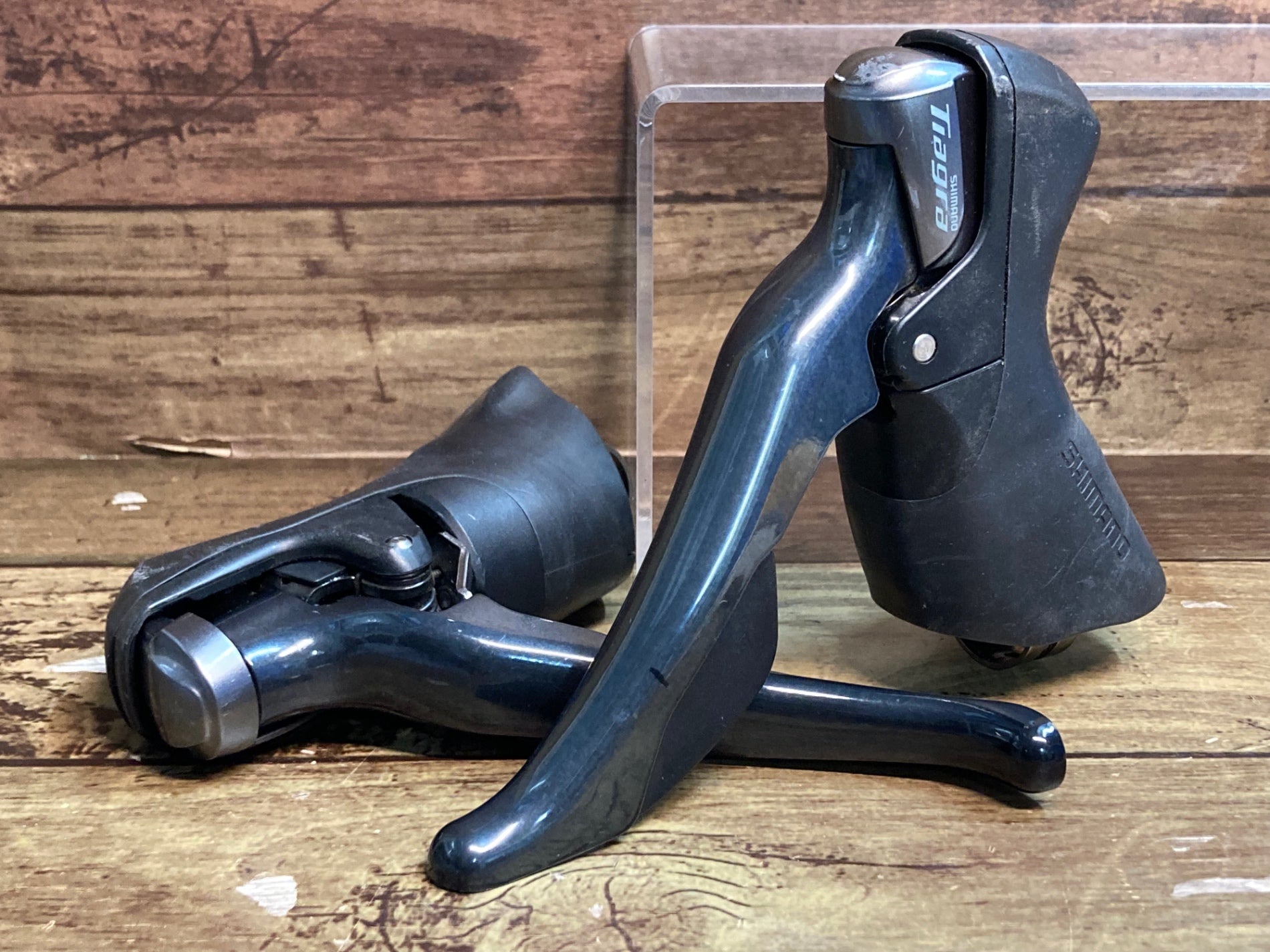 【中古品】SHIMANO Tiagra シマノ ティアグラ　2×10S　STIレバー　ST-4700　左右セット シマノ TIAGRA（ティアグラ）ST-4700 STIレバー 左右セット
