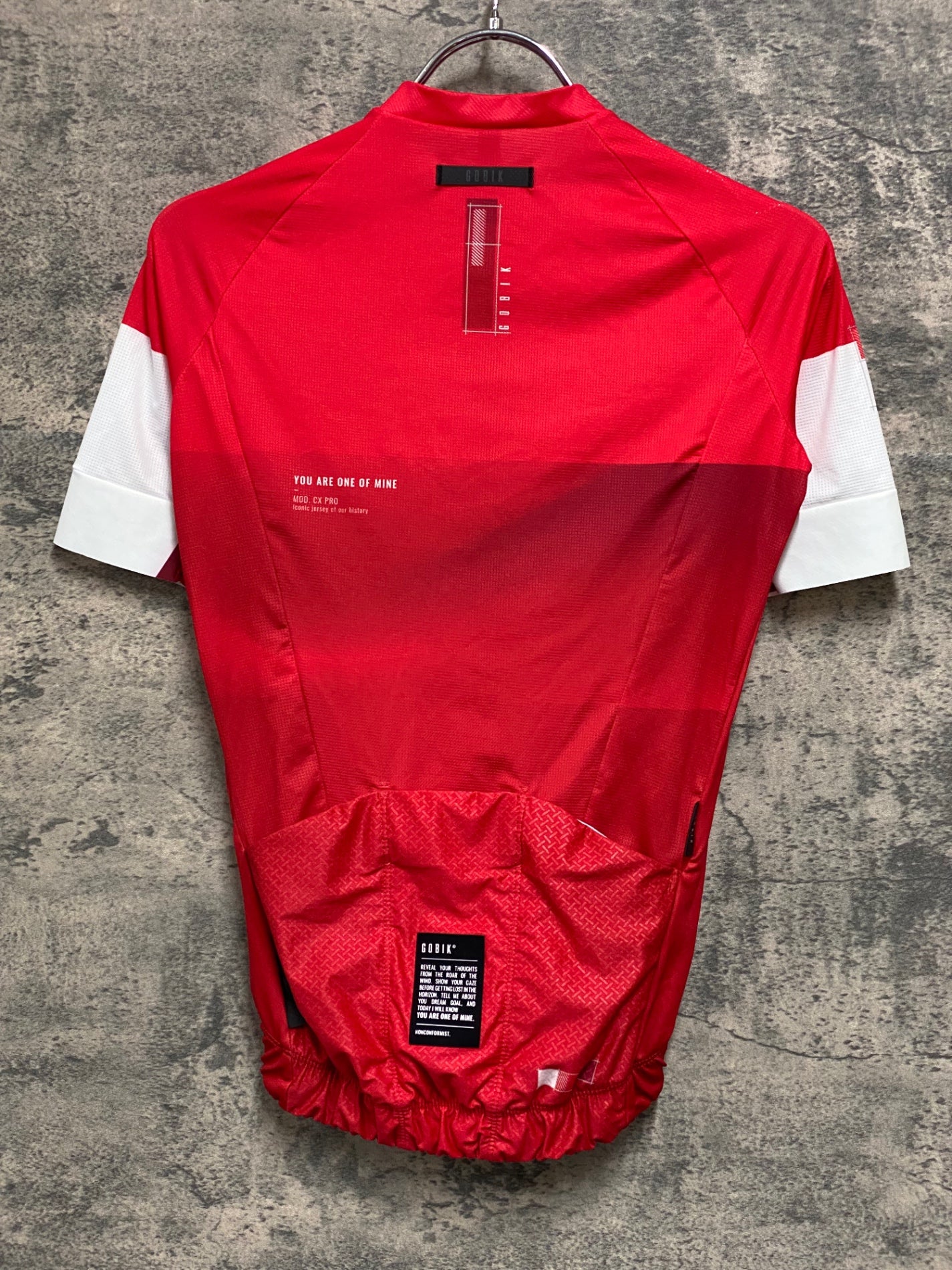 JE019 ゴビック GOBIK 半袖 サイクルジャージ 2XS レッド