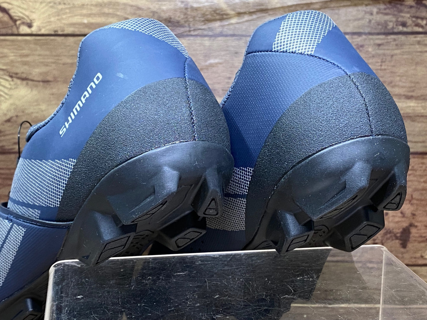 ID197 シマノ SHIMANO XC3 SH-XC300 ビンディングシューズ SPD 2つ穴 EUR44 27.8cm 紺 SPD ※美品