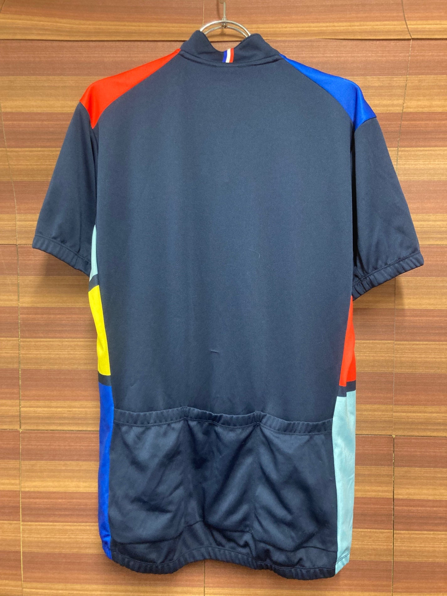 IO082 ルコックスポルティフ le coq sportif 半袖 サイクルジャージ 青 赤 黄 O