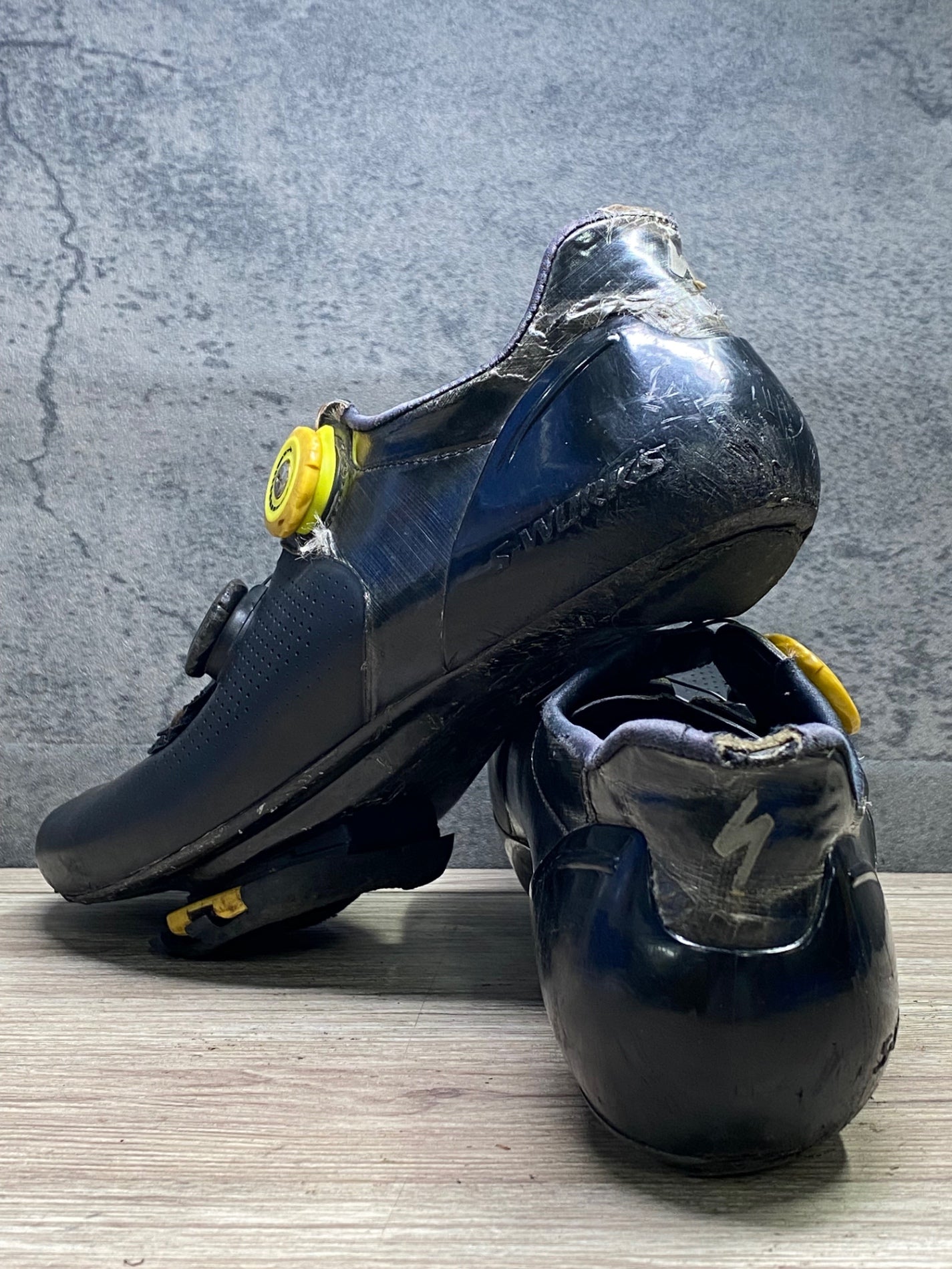 JD502 スペシャライズド SPECIALIZED S-WORKS 6 RD wide ビンディングシューズ 黒 3穴 EU41.5 ※BOA補修品