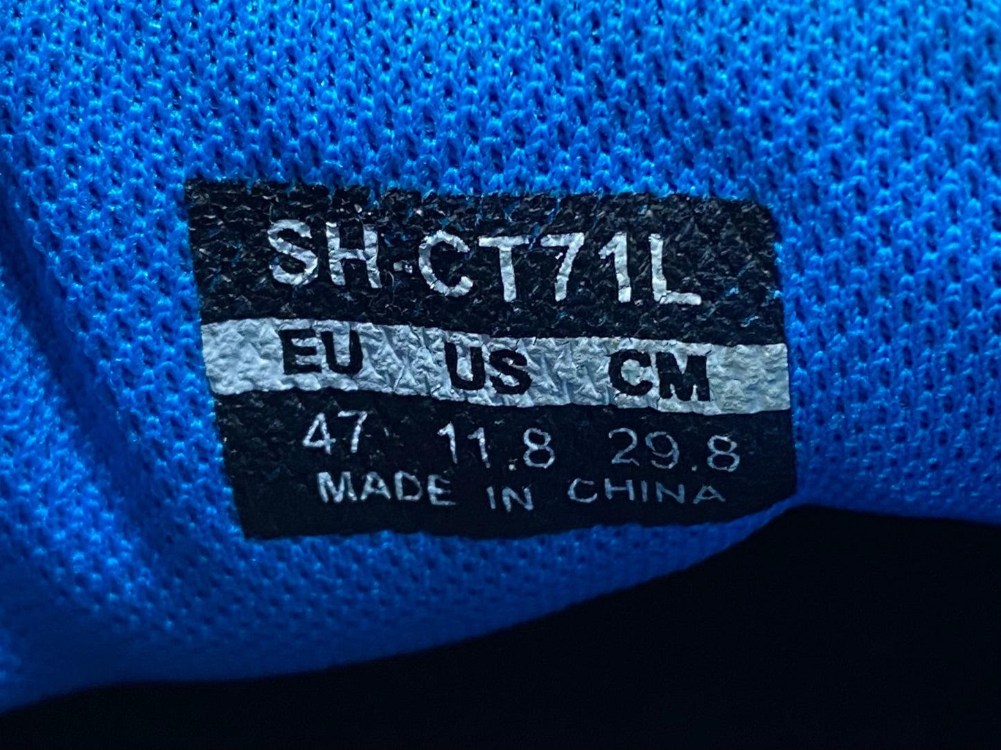 IR886 シマノ SHIMANO SH-CT71L ビンディングシューズ SPD EU47 黒