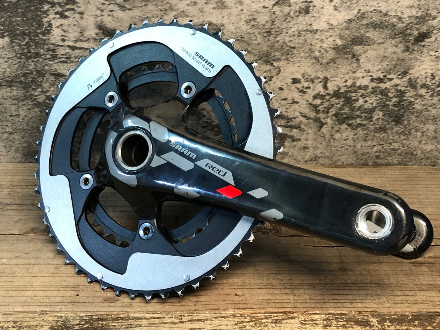 JC009 スラム SRAM RED 10S カーボン クランクセット 50/34T 170mm GXP規格