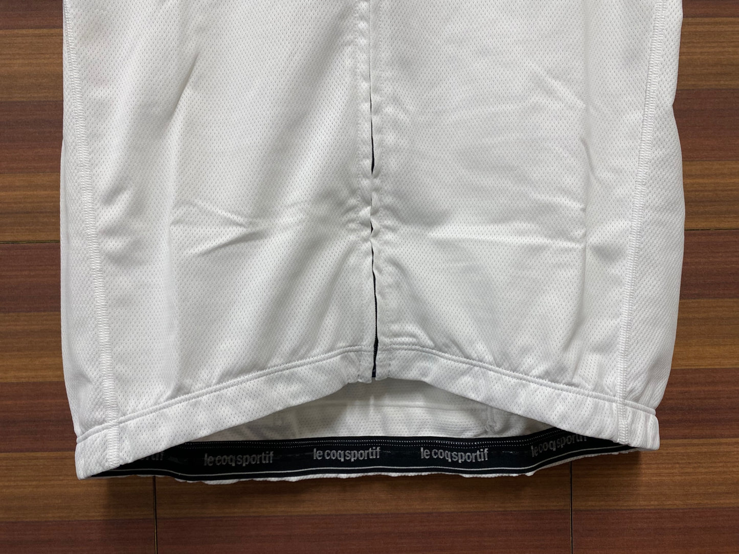 II794 ルコックスポルティフ le coq sportif サイクルジャージ 半袖 白 Oサイズ