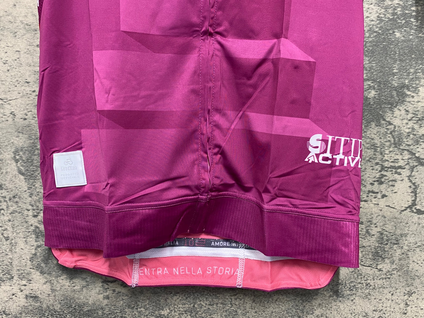 IY886 カステリ CASTELLI 半袖 サイクルジャージ 紫 M Giro d'Italia