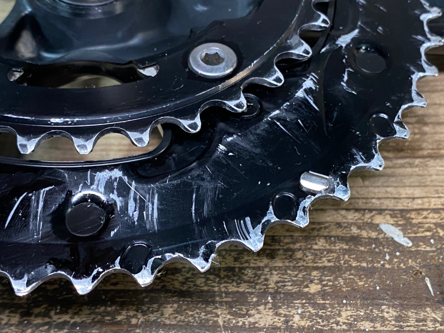 IT196 シマノ SHIMANO FC-RS510 クランクセット 170mm 50/34T ※歯の摩耗強の為ジャンク