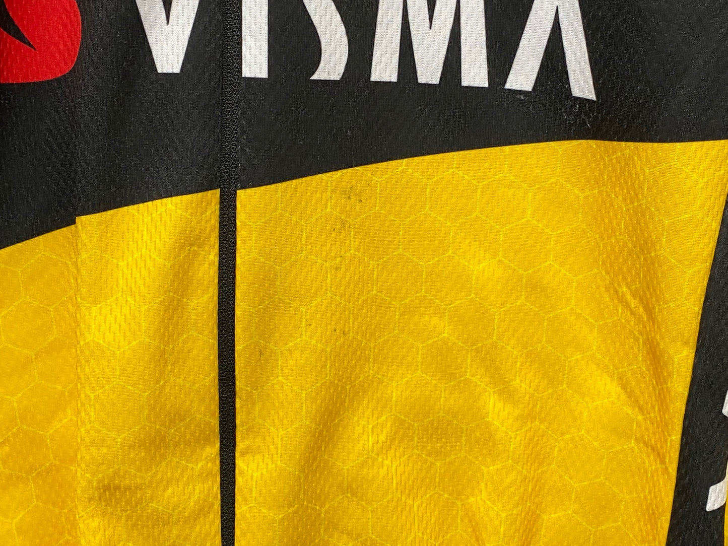 IV350 アグ AGU 長袖 サイクルジャージ 黒 黃 M 裏起毛 JUMBO VISMA