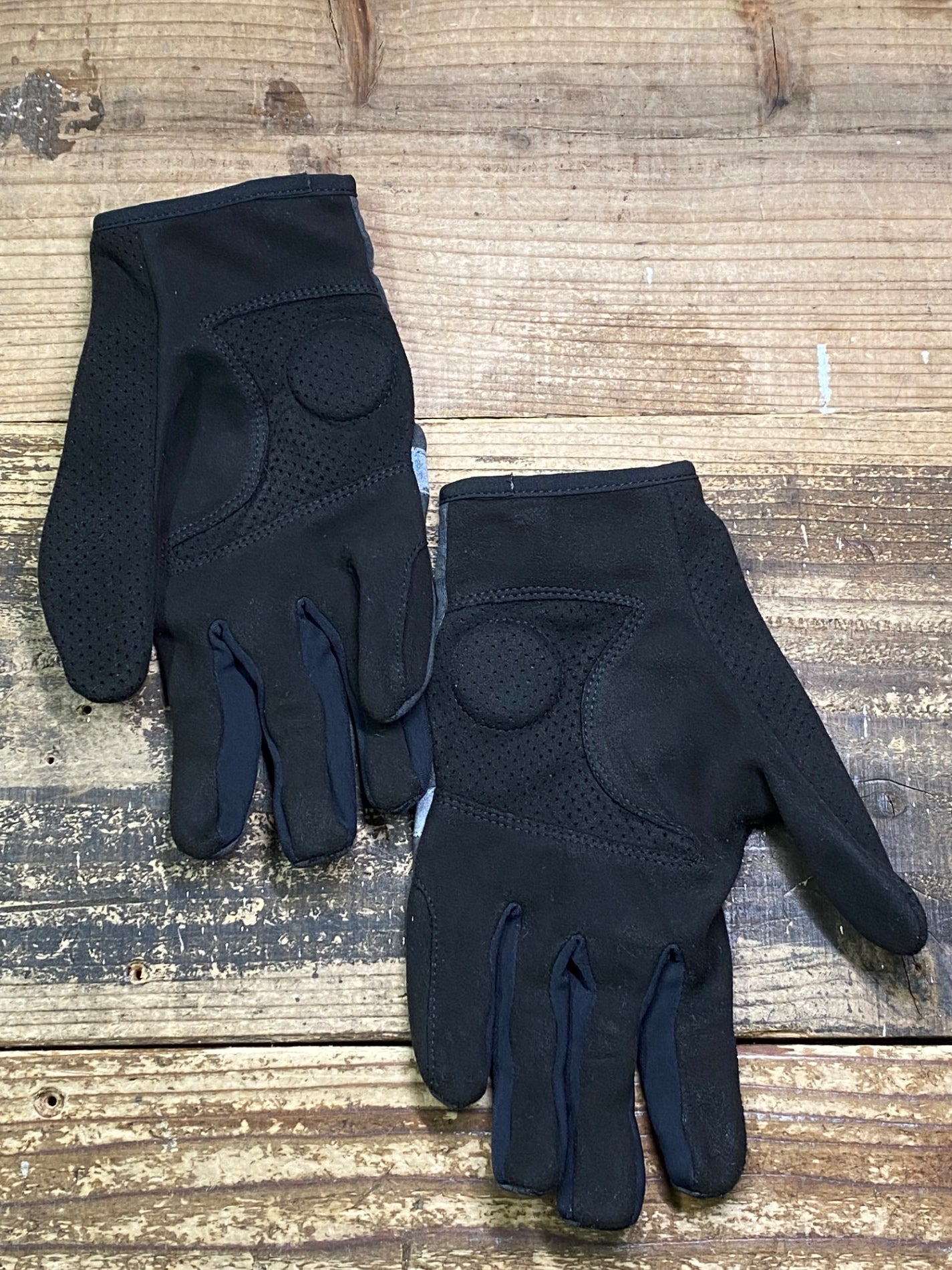JC625 ラファ Rapha BREVET REFLECTIVE GLOVES 裏起毛 長指 サイクルグローブ グレー M