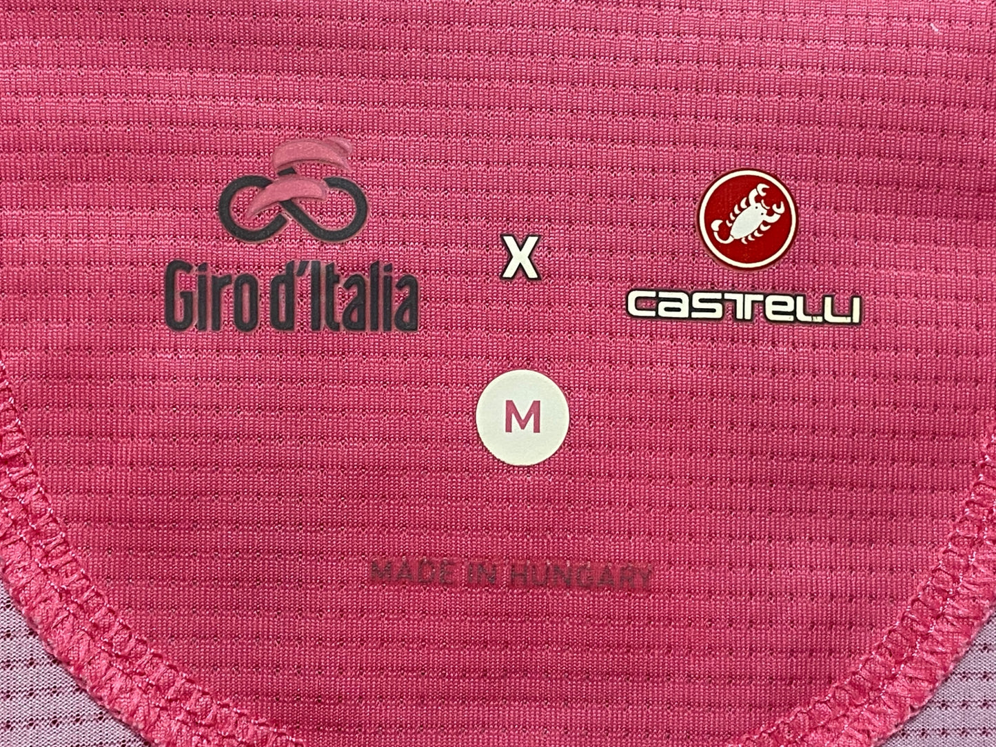 IY445 カステリ CASTELLI Giro d'Italia 半袖 サイクルジャージ 黒 ピンク M