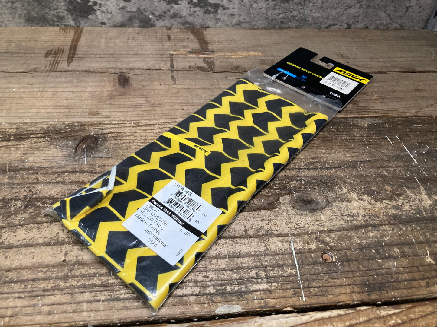 IR277 マヴィック MAVIC COSMIC NECK WARMER ネックウォーマー 黒黄