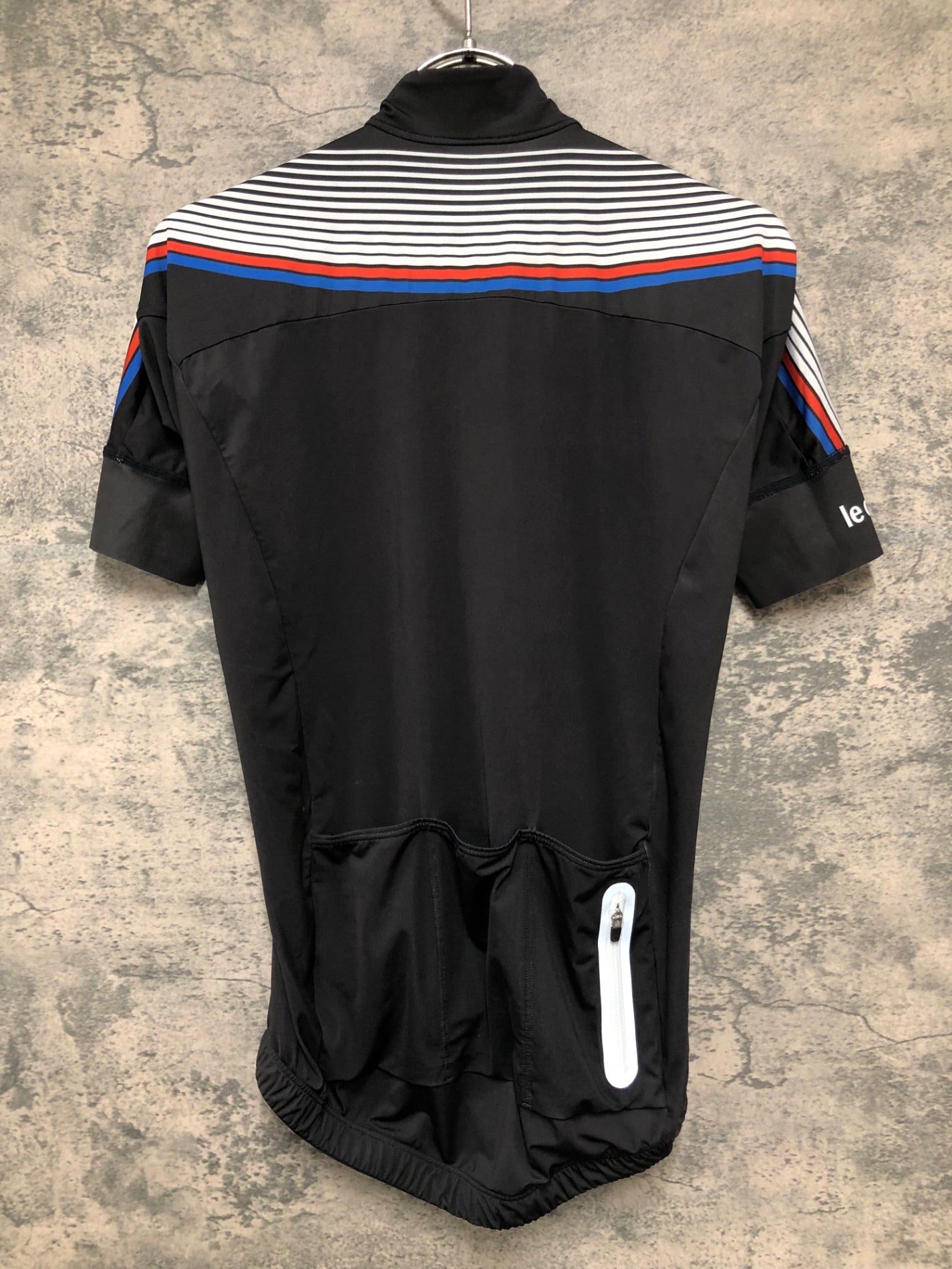 IY171 ルコックスポルティフ le coq sportif 半袖 サイクルジャージ 黒 S